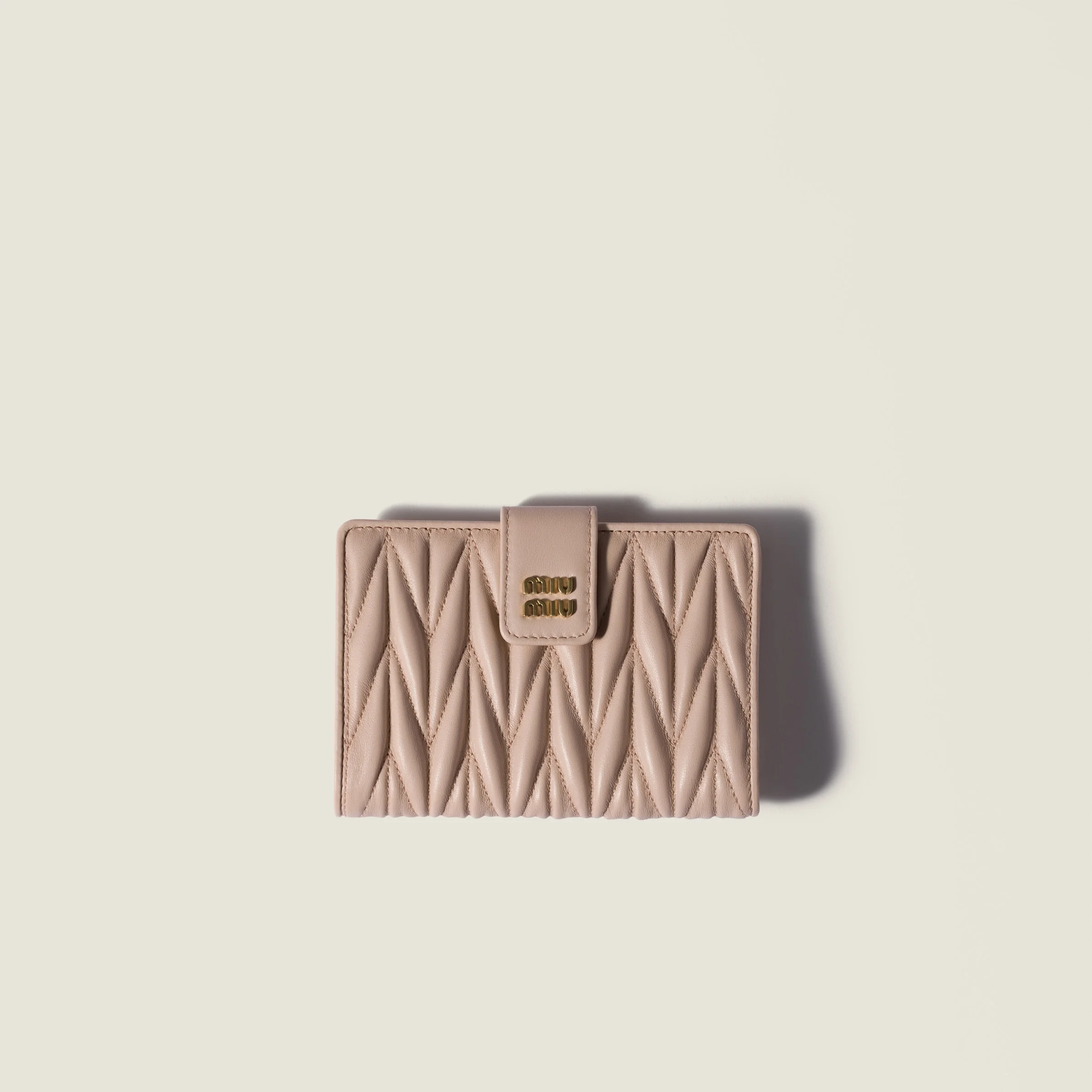 Matelassé nappa leather wallet - 1