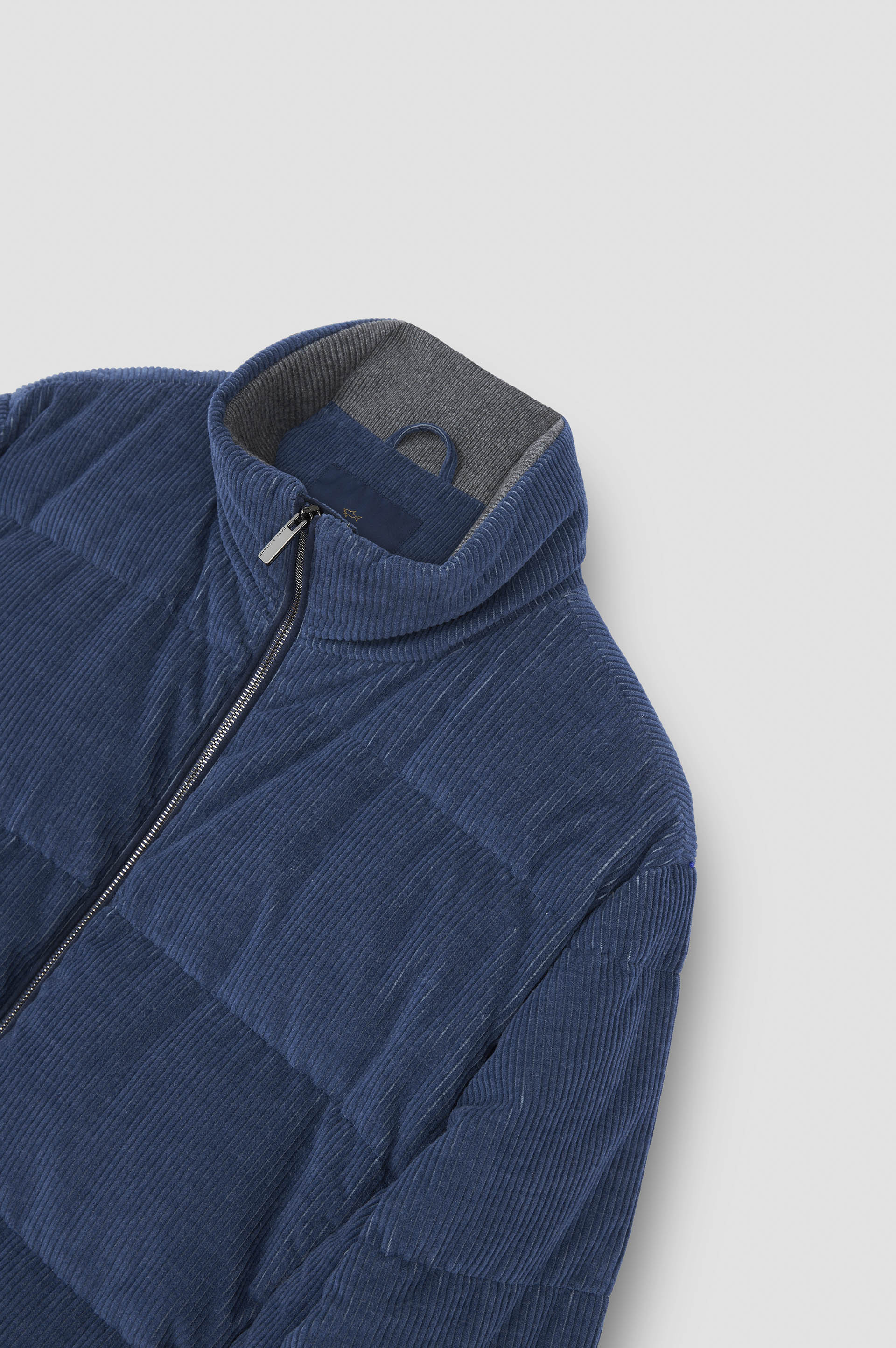 ULTRALIGHT DOWN JACKET IN CASHMERE AND COTTON VELVET - 6