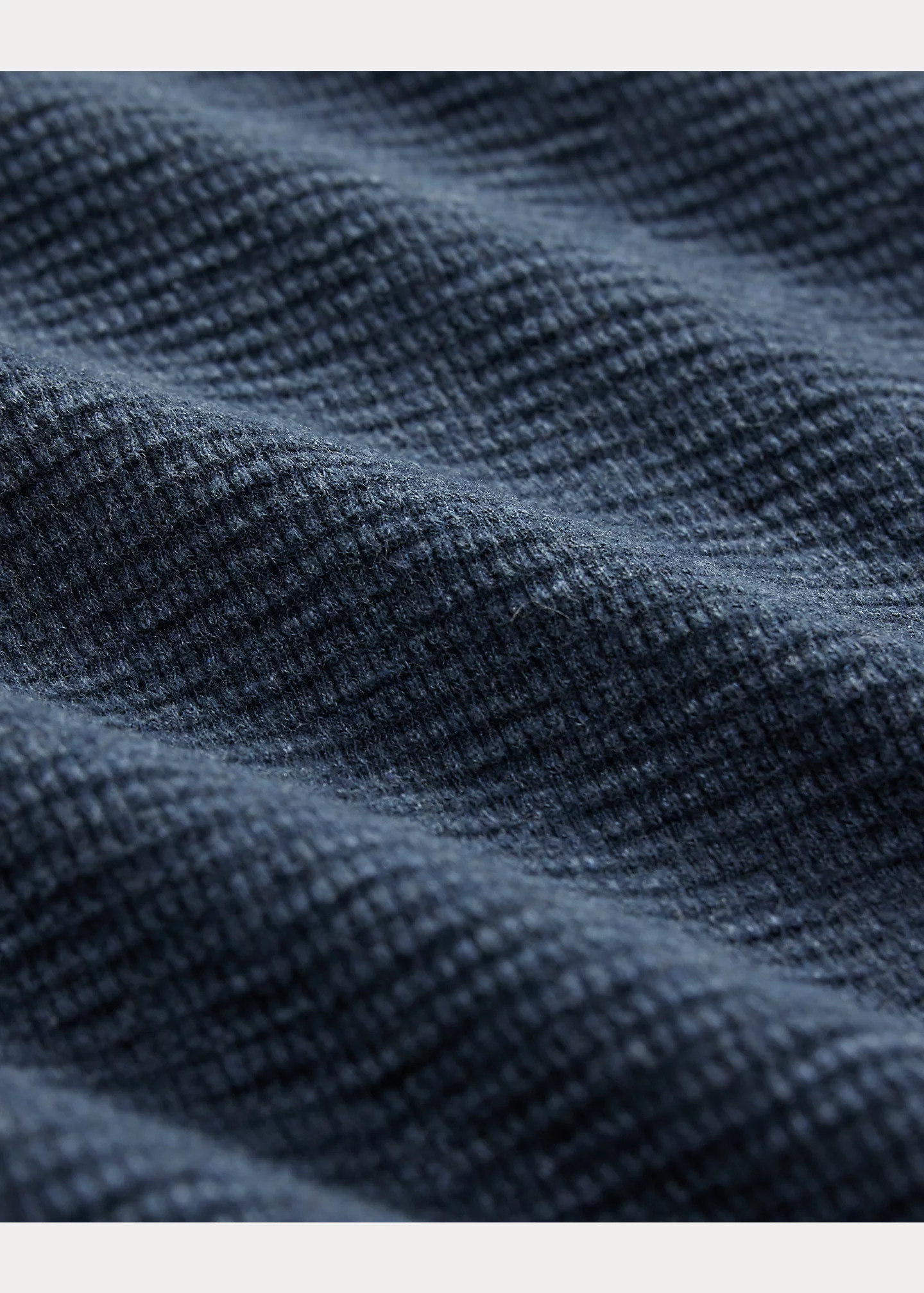 Garment-Dyed Waffle-Knit Henley Shirt - 5