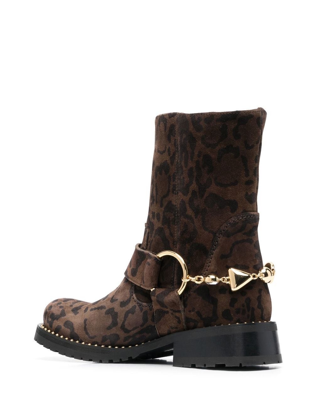 Blake leopard-print biker boots - 3