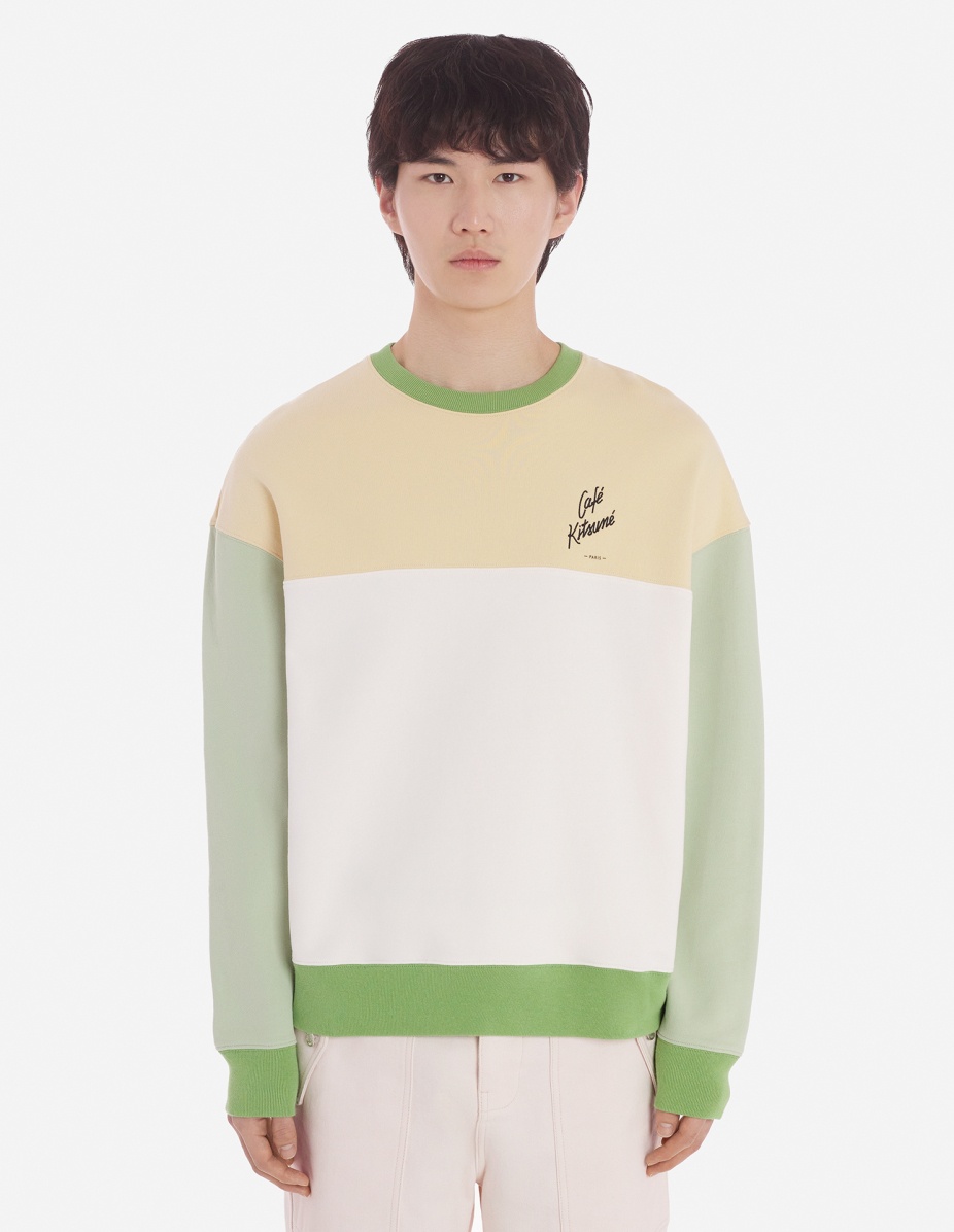 CAFE KITSUNE COLORBLOCK RELAX SWEATSHIRT - 4