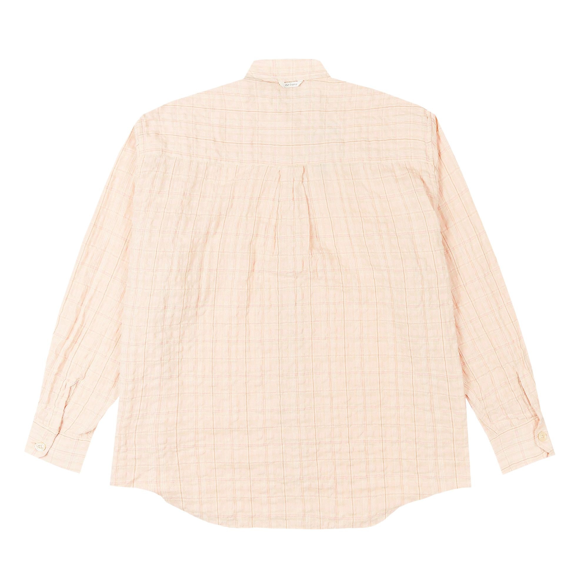 Our Legacy Check Seersucker Borrowed Button Down Shirt 'Beige' - 2