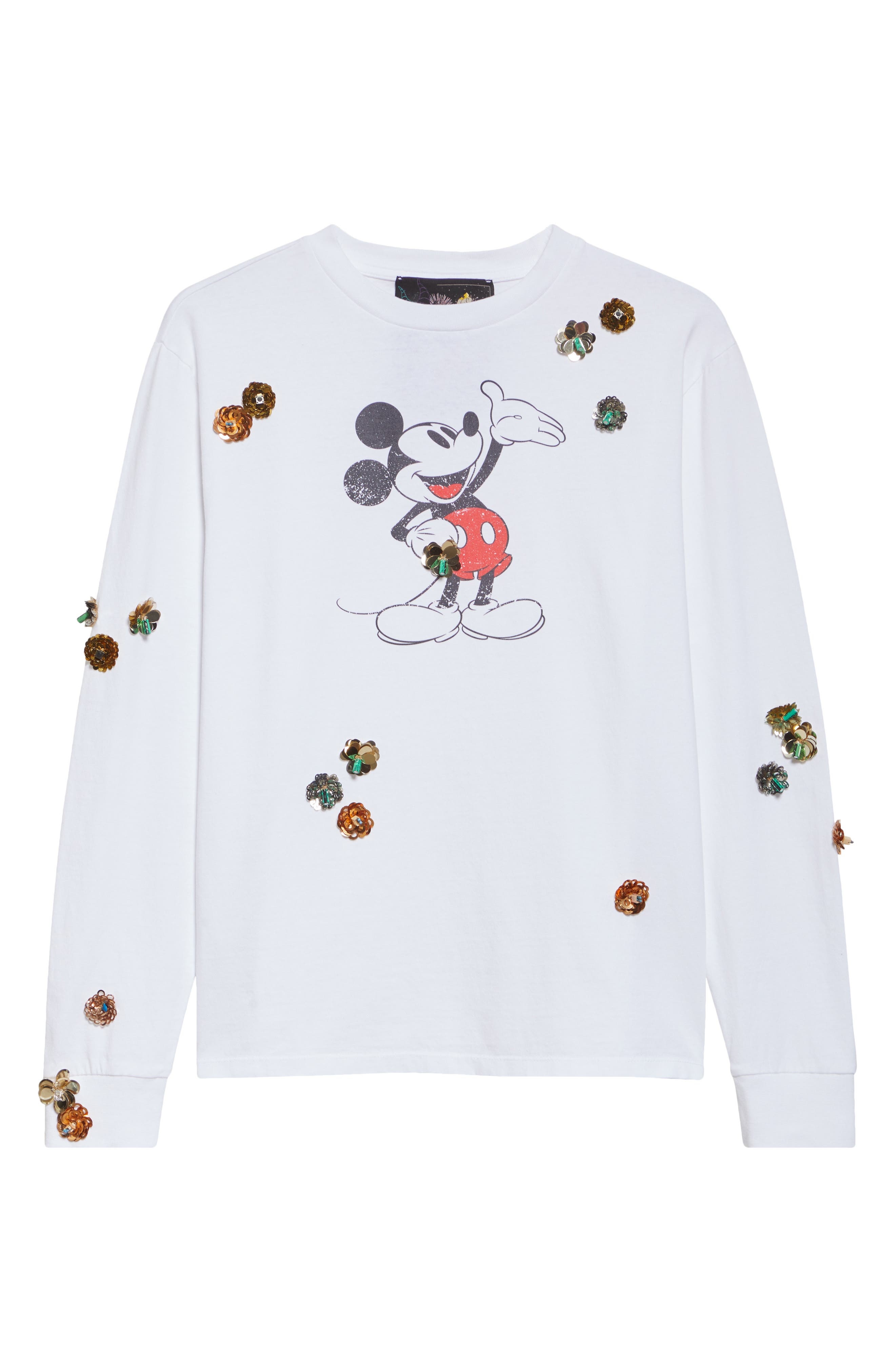 Coperni x Disney Mickey Mouse Appliqué Graphic T-Shirt in White at Nordstrom - 6