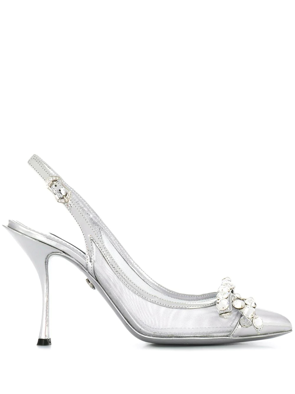 Lori mesh slingback pumps - 1