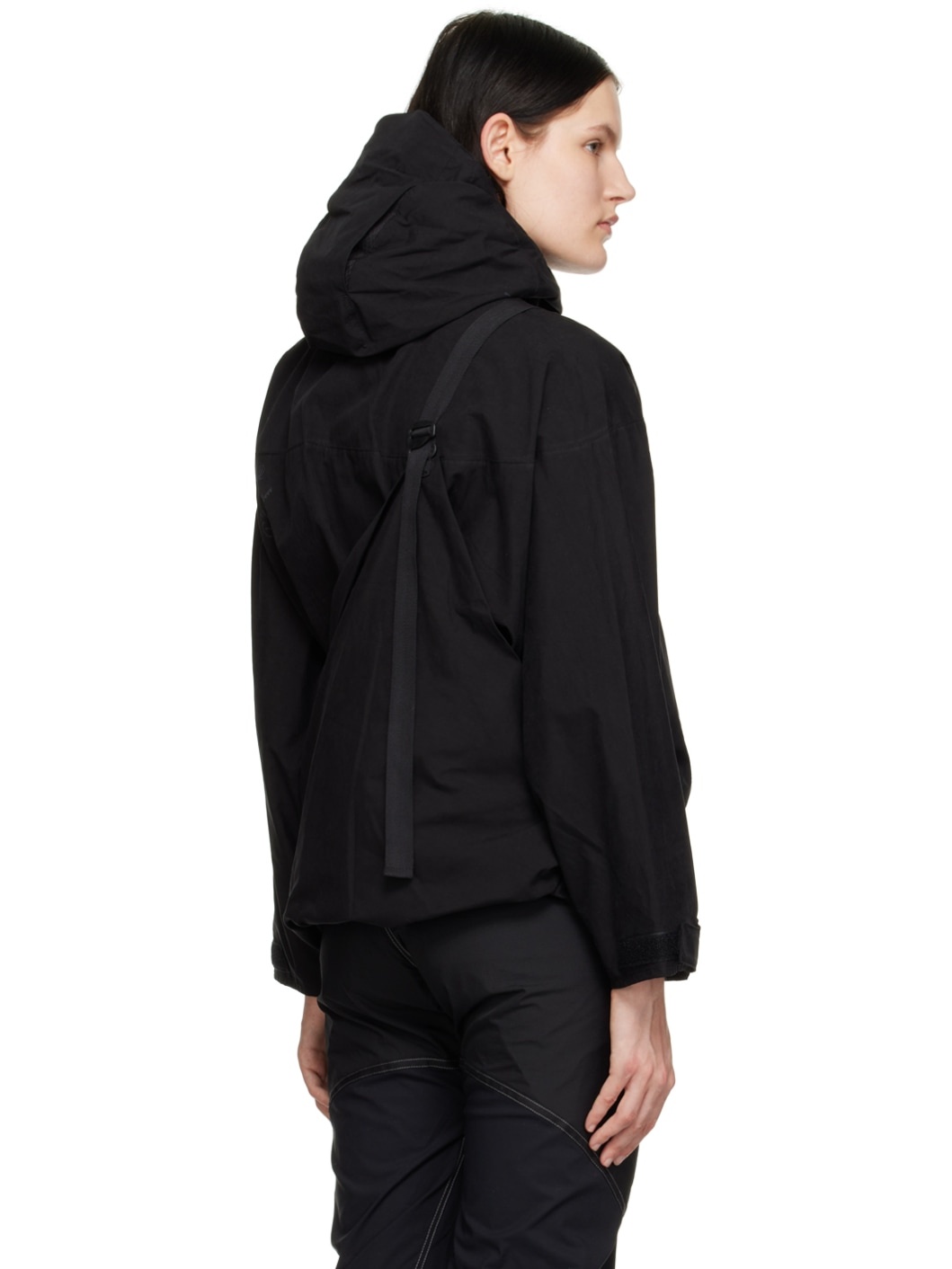 Black Detachable Panel Jacket - 3