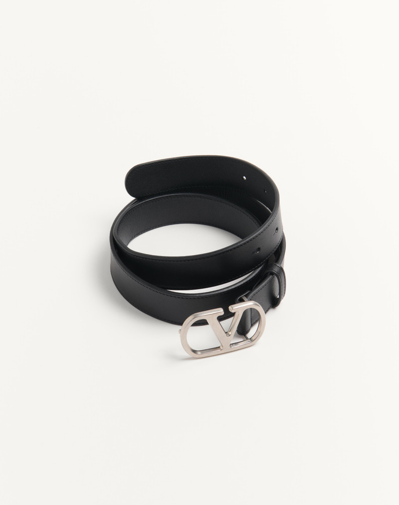 Valentino VLOGO SIGNATURE BELT IN SHINY CALFSKIN 30 MM outlook