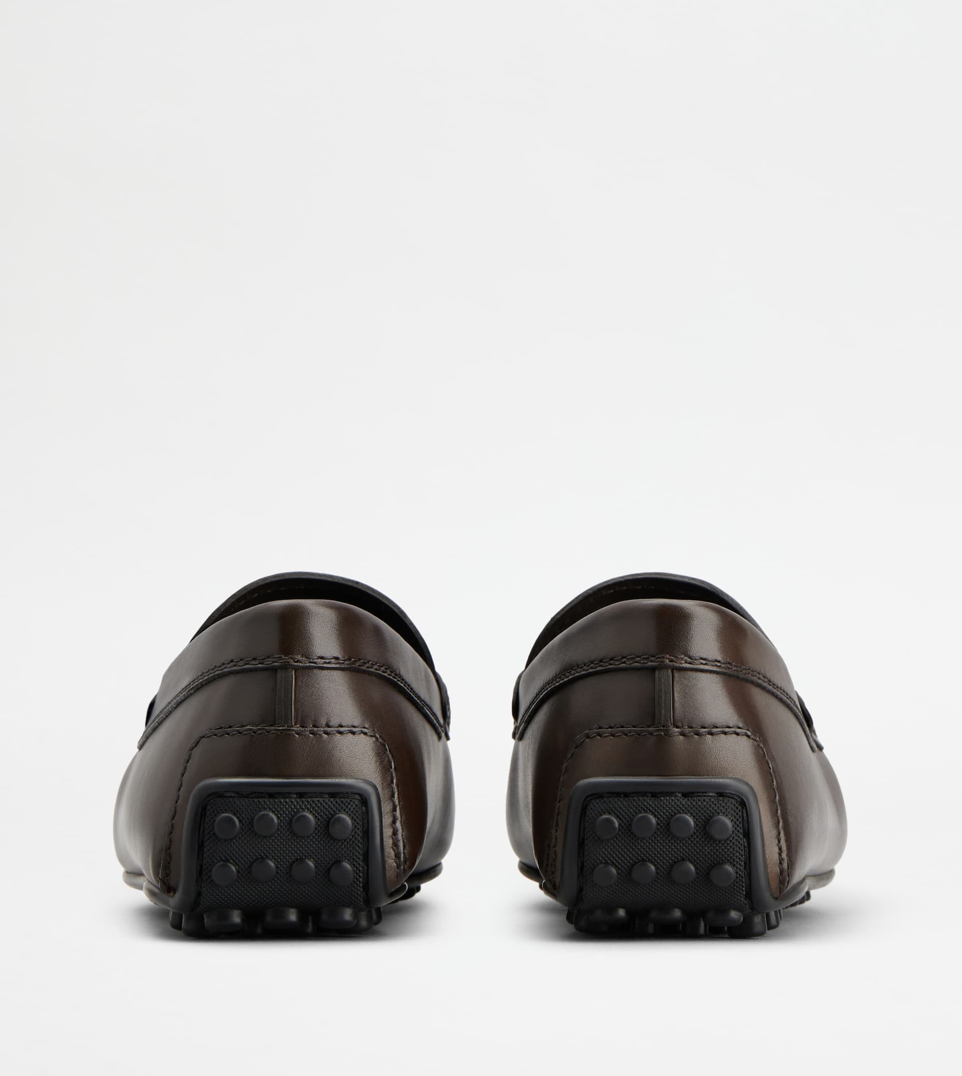 CITY GOMMINO DRIVING SHOES IN LEATHER - BROWN - 2