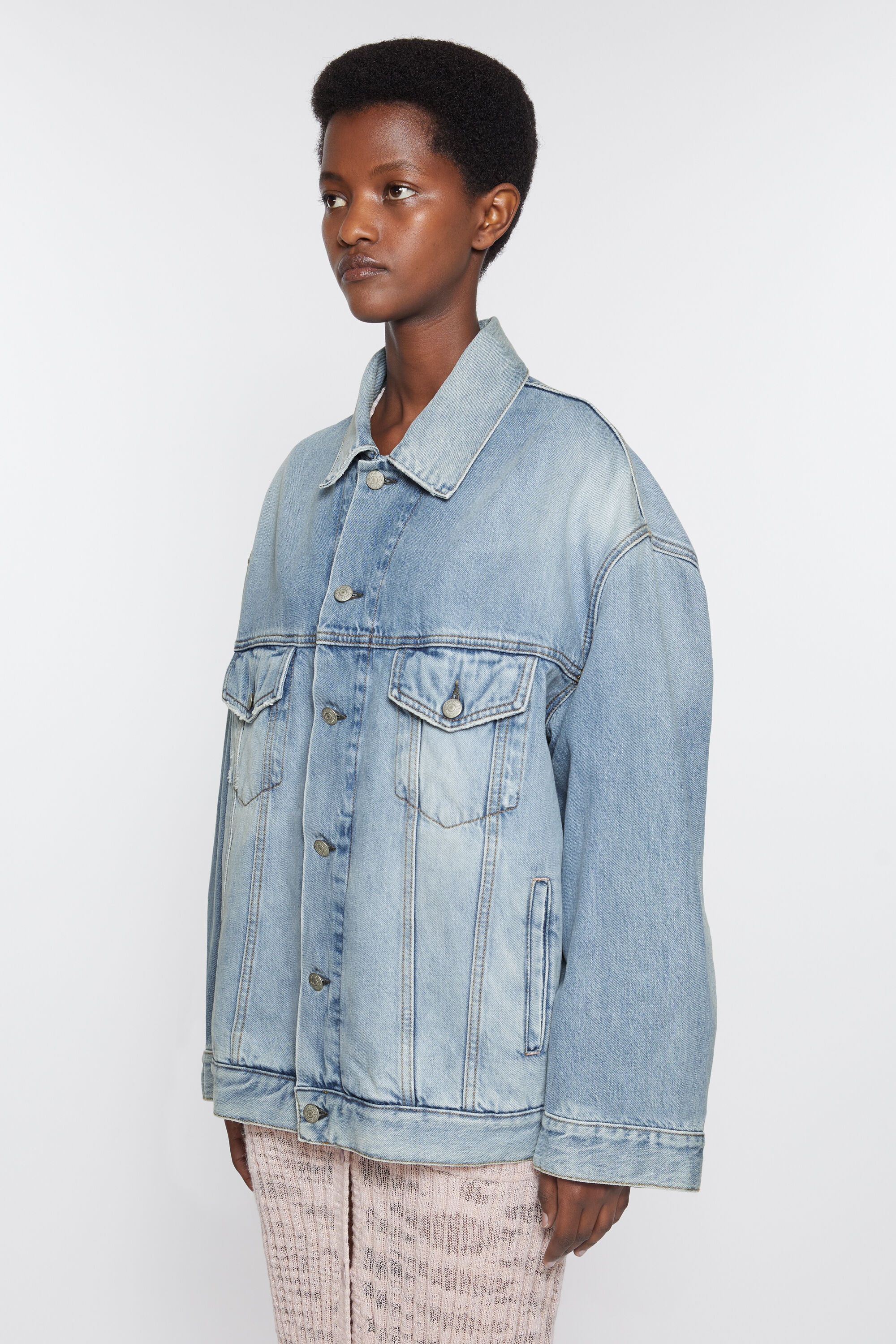 Denim jacket - Relaxed fit - Light blue - 3