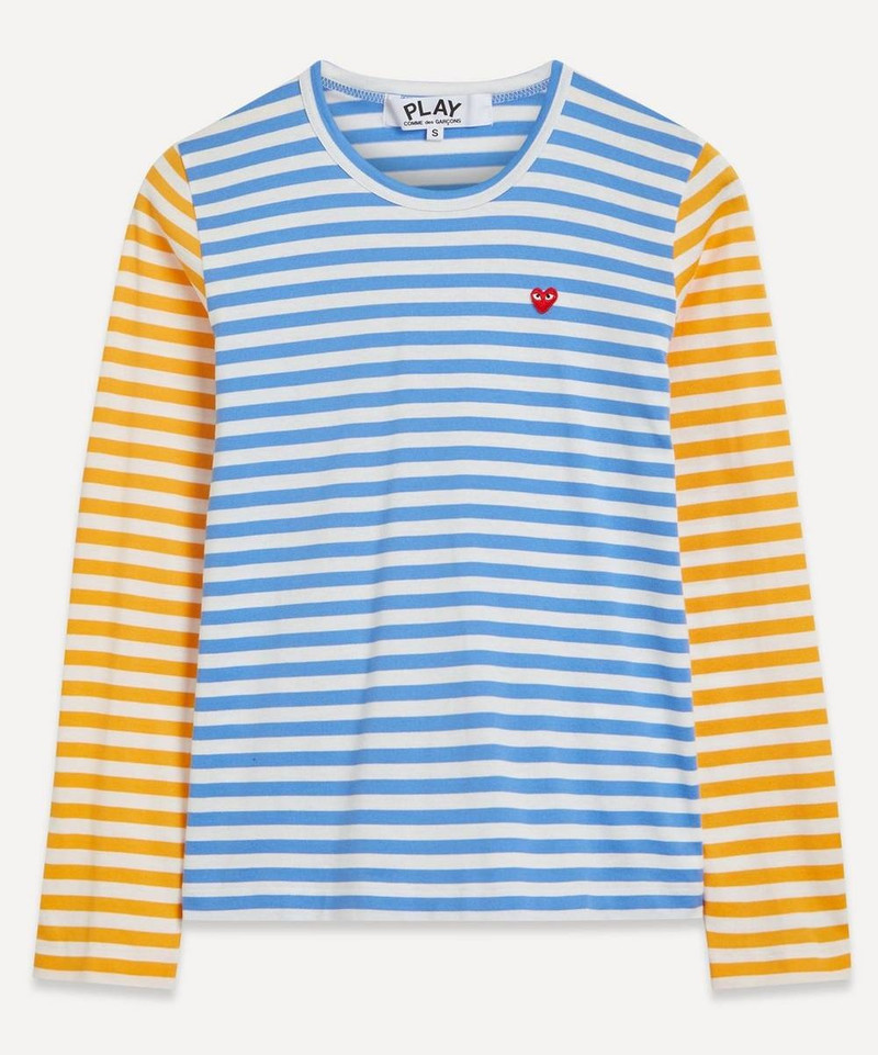 Long-Sleeve Bi-Colour Stripe T-Shirt - 1