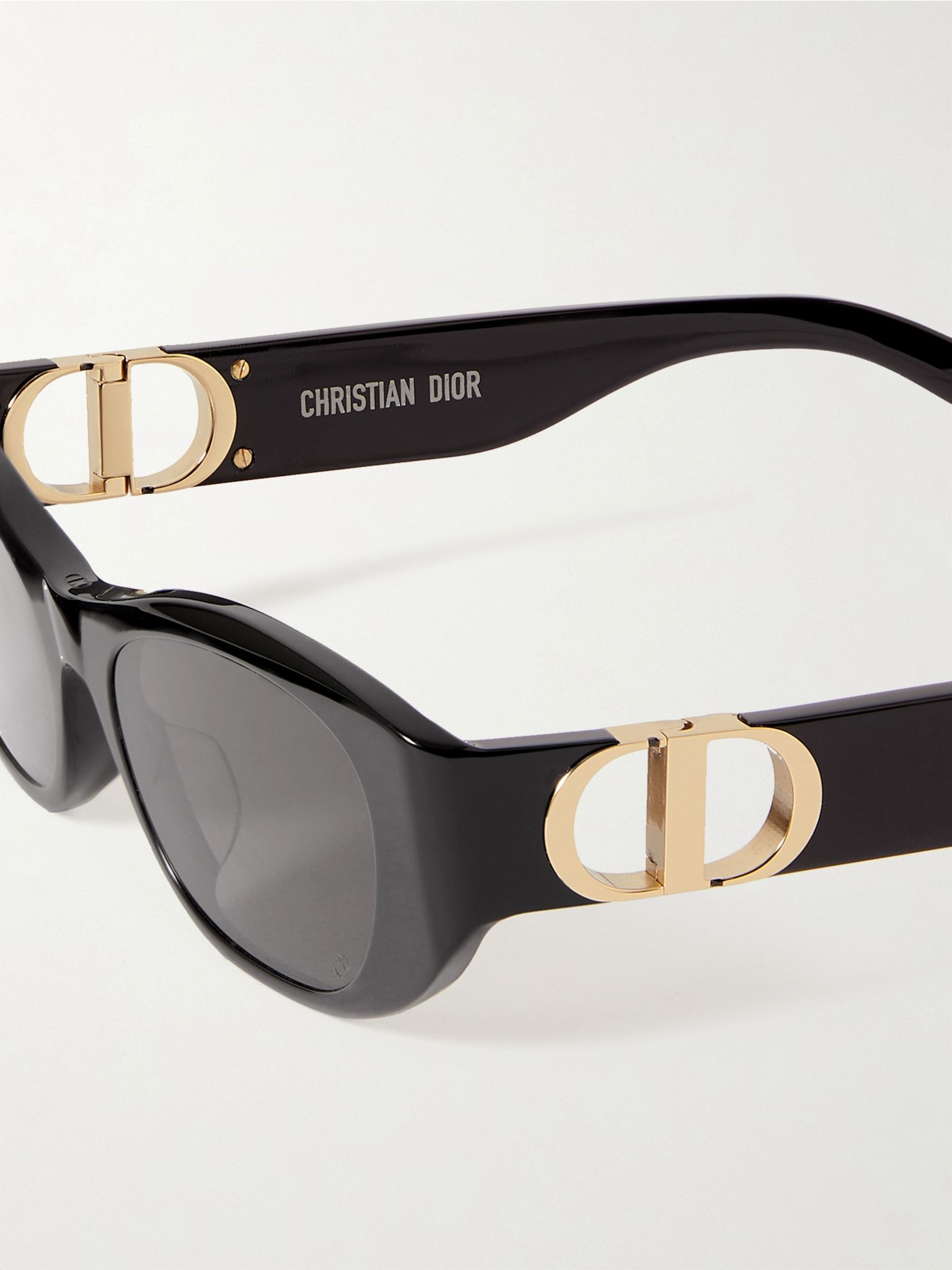 30Montaigne S9U oval-frame acetate sunglasses Black - 4