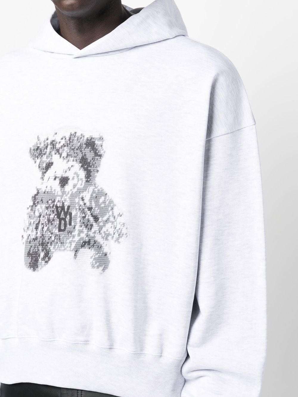 graphic-print cotton hoodie - 5
