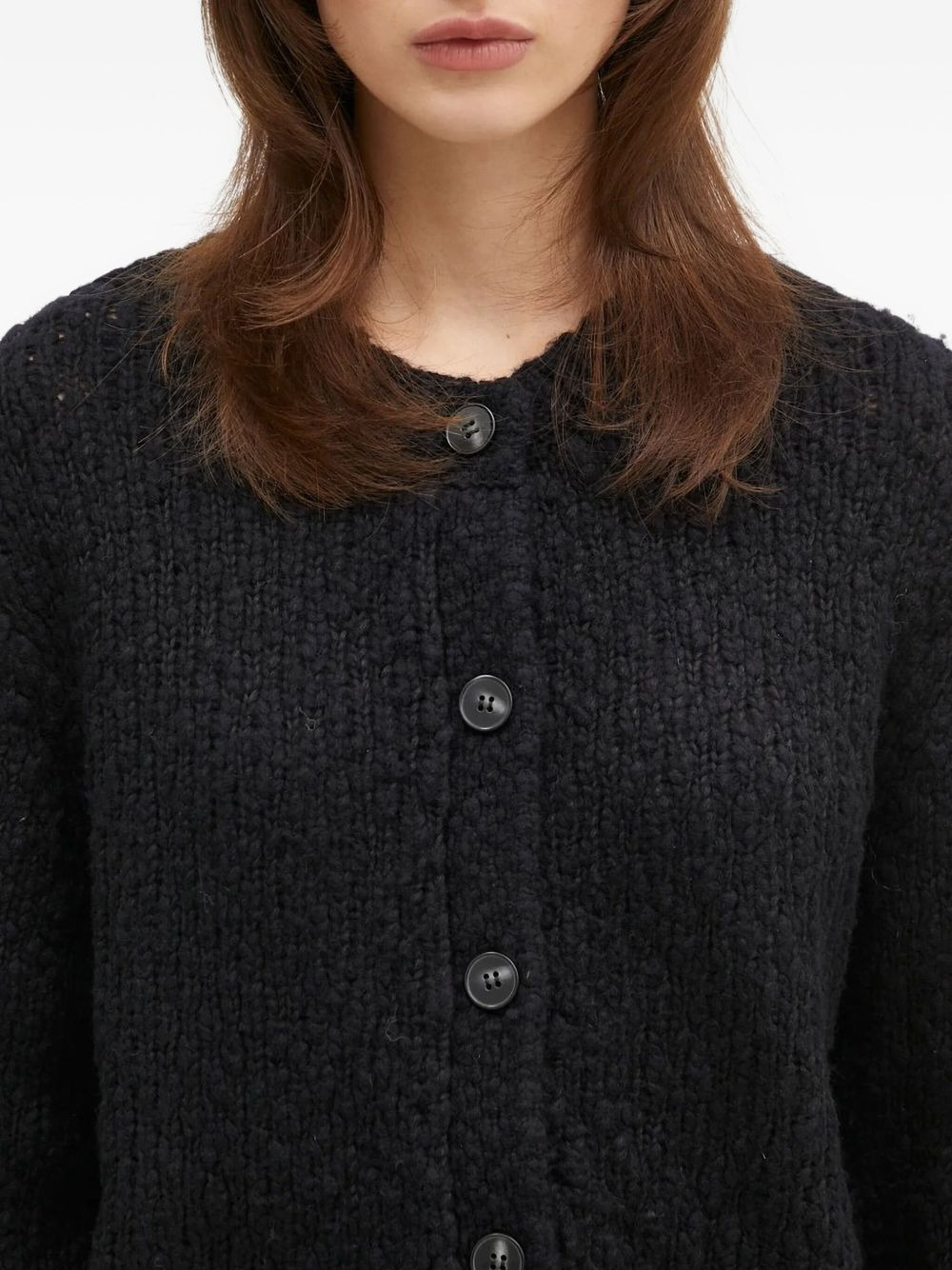 Sameryem button-front textured cardigan - 4