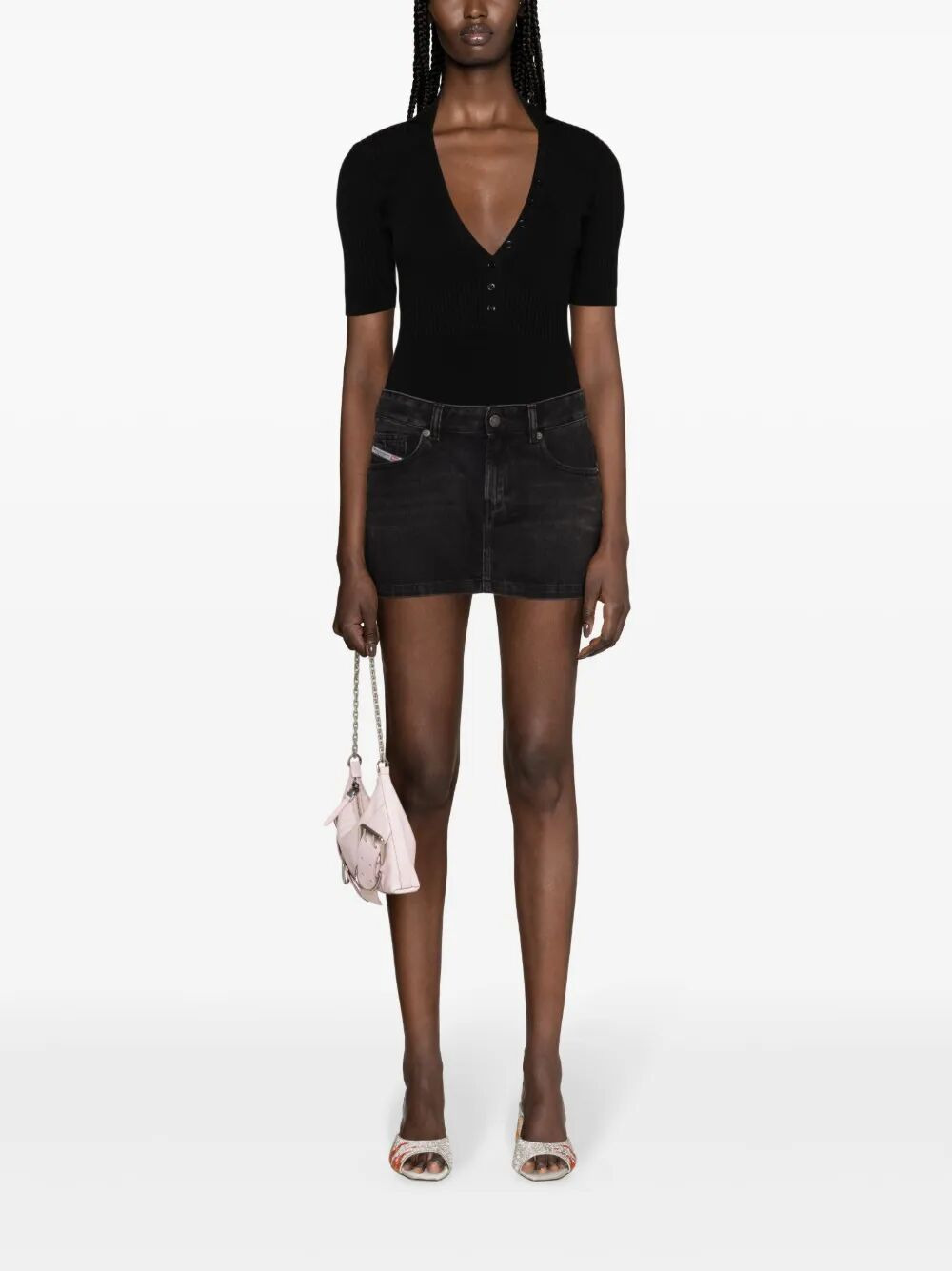 Diesel Women "Ron" Mini Denim Skirt - 6
