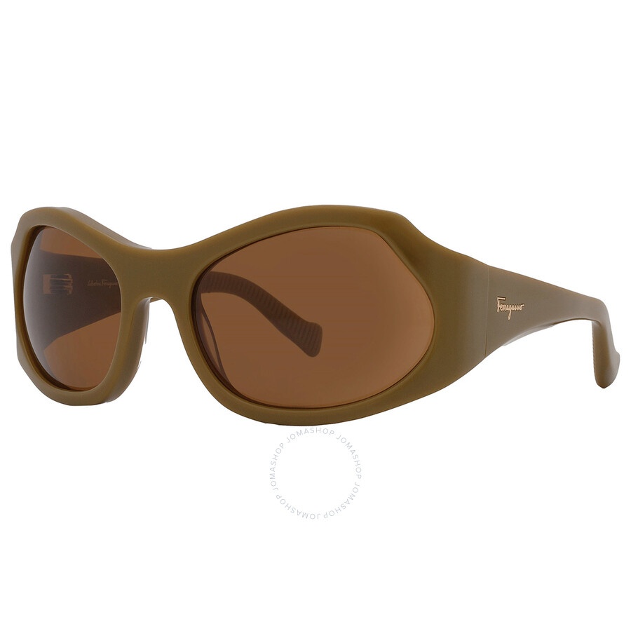 Salvatore Ferragamo Brown Wrap Ladies Sunglasses SF1078S 320 59 - 3