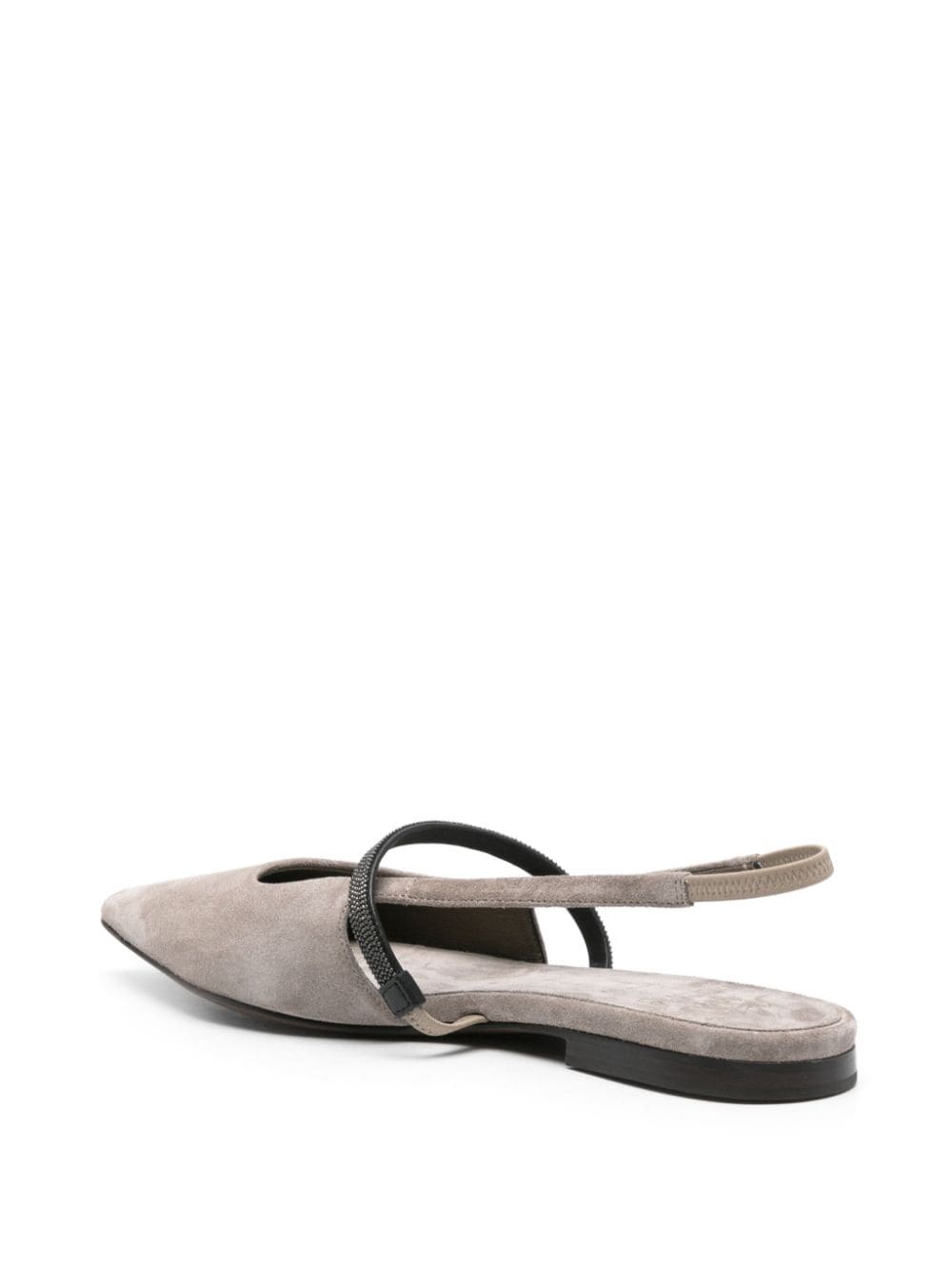 suede slingback ballerinas - 3