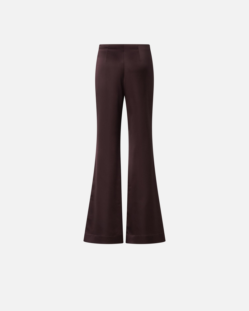 PINKO FLARED TROUSERS IN SATIN outlook