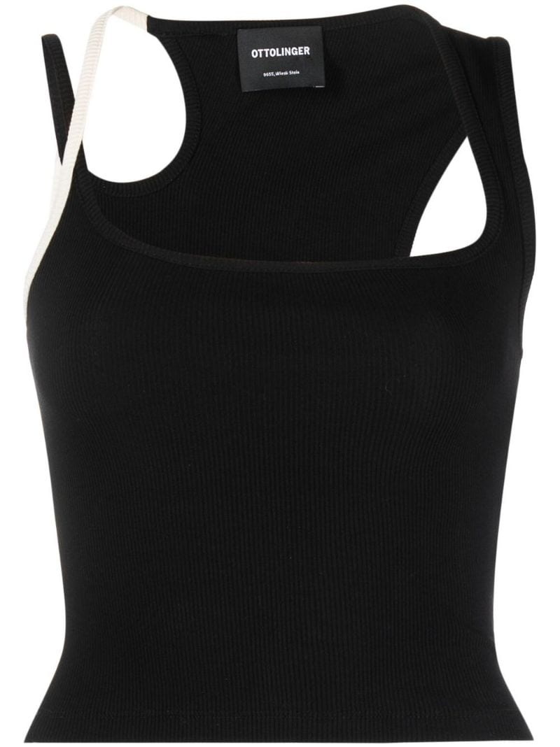 cut-out tank top - 1