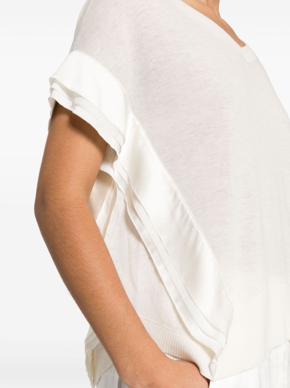 V-neck knitted top - 5