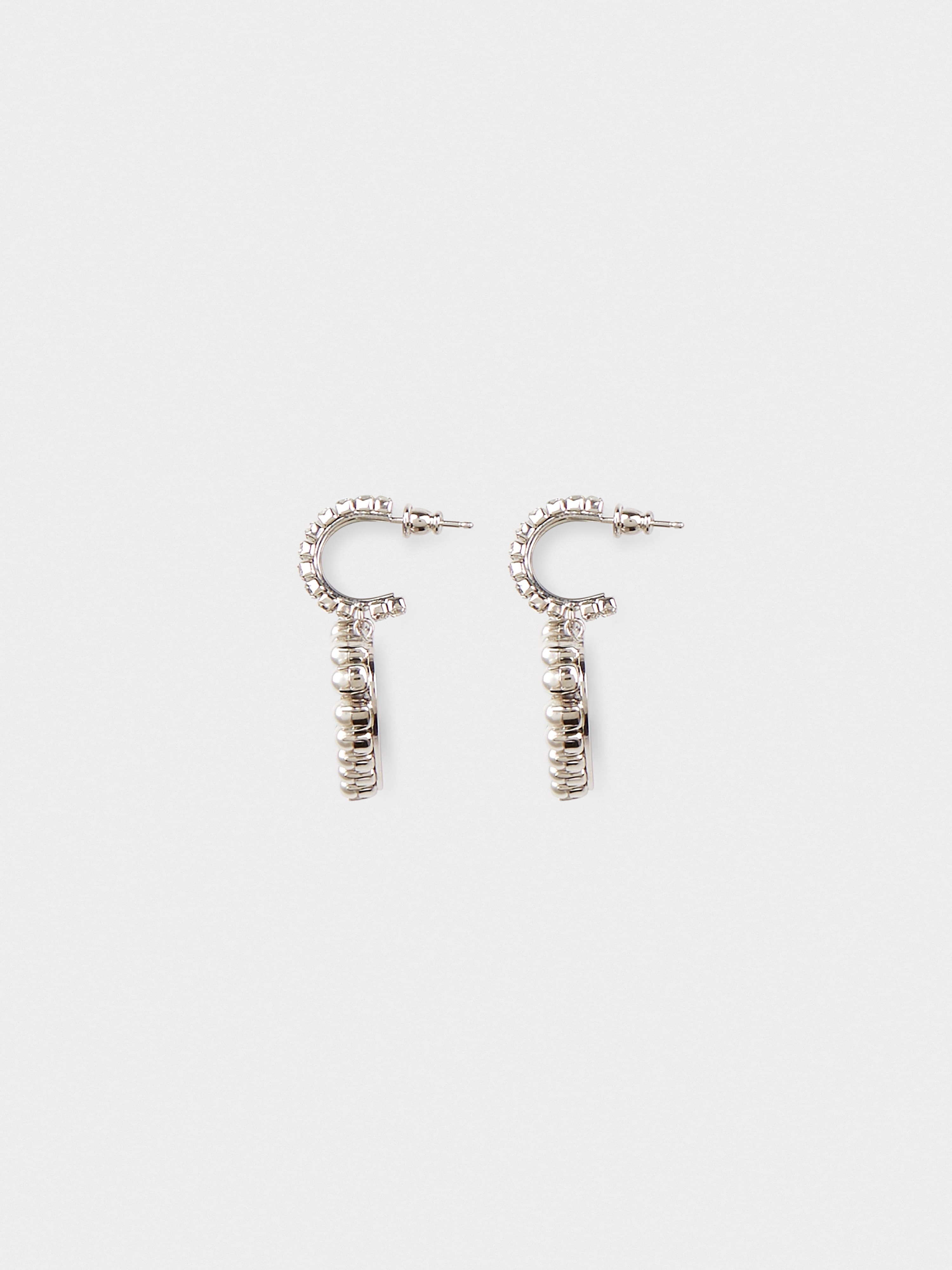 Love Pearls Strass Earrings - 3