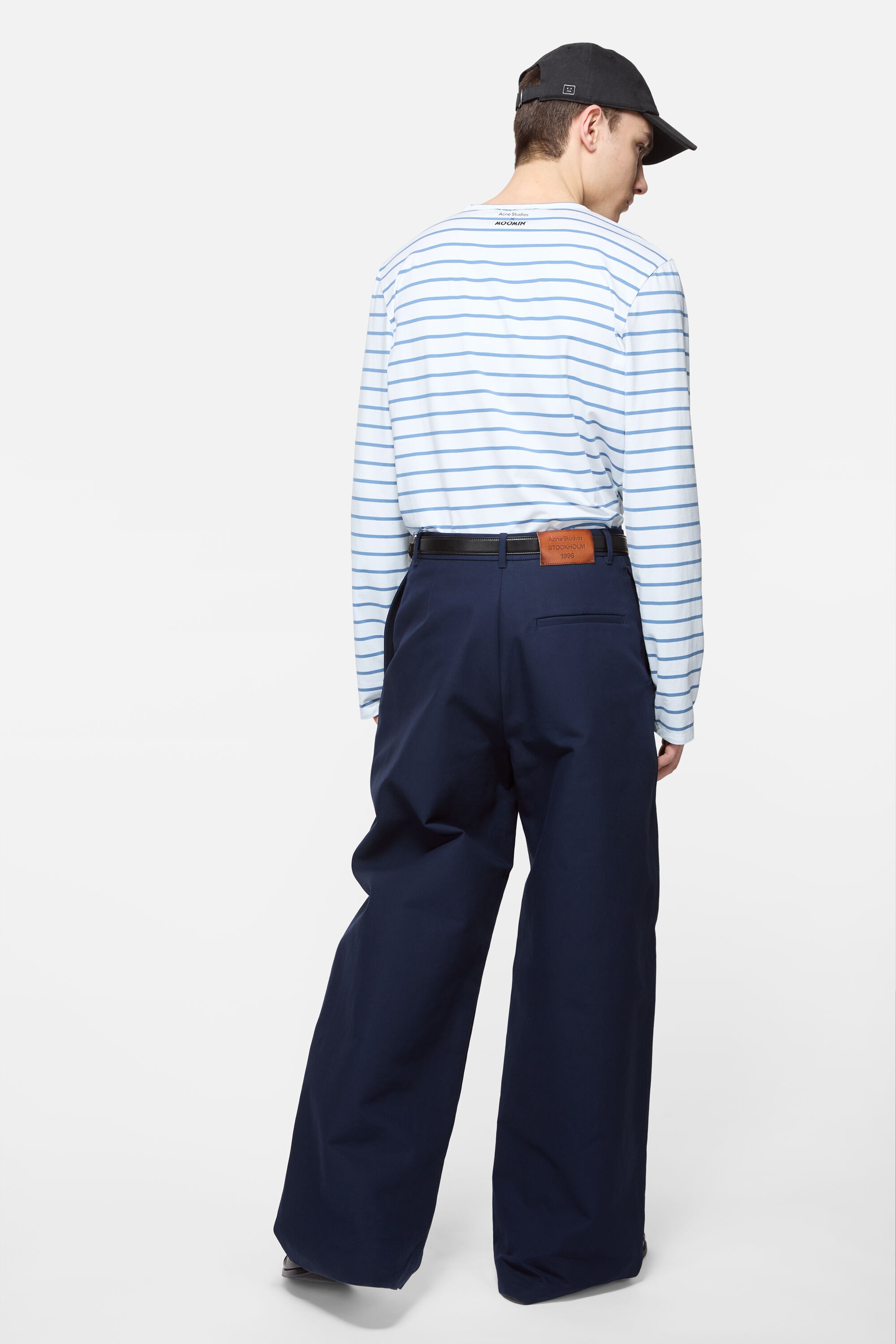 Long sleeve t-shirt - Acne Studios x Moomin - White/blue - 3