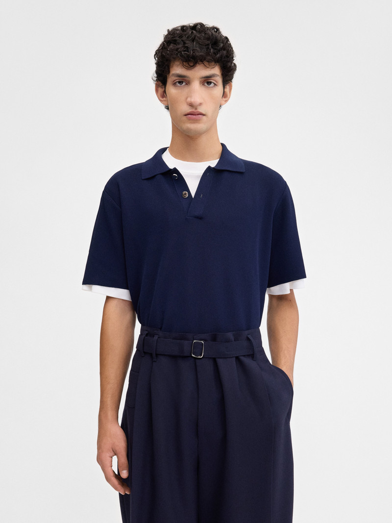 The knit polo shirt 5