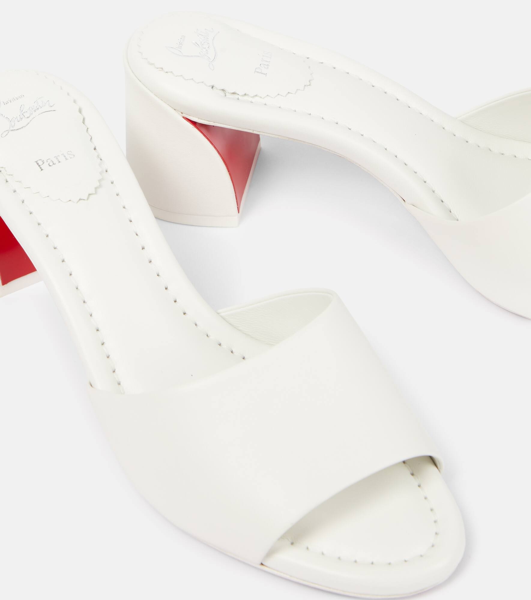 Jane 55 leather mules - 5