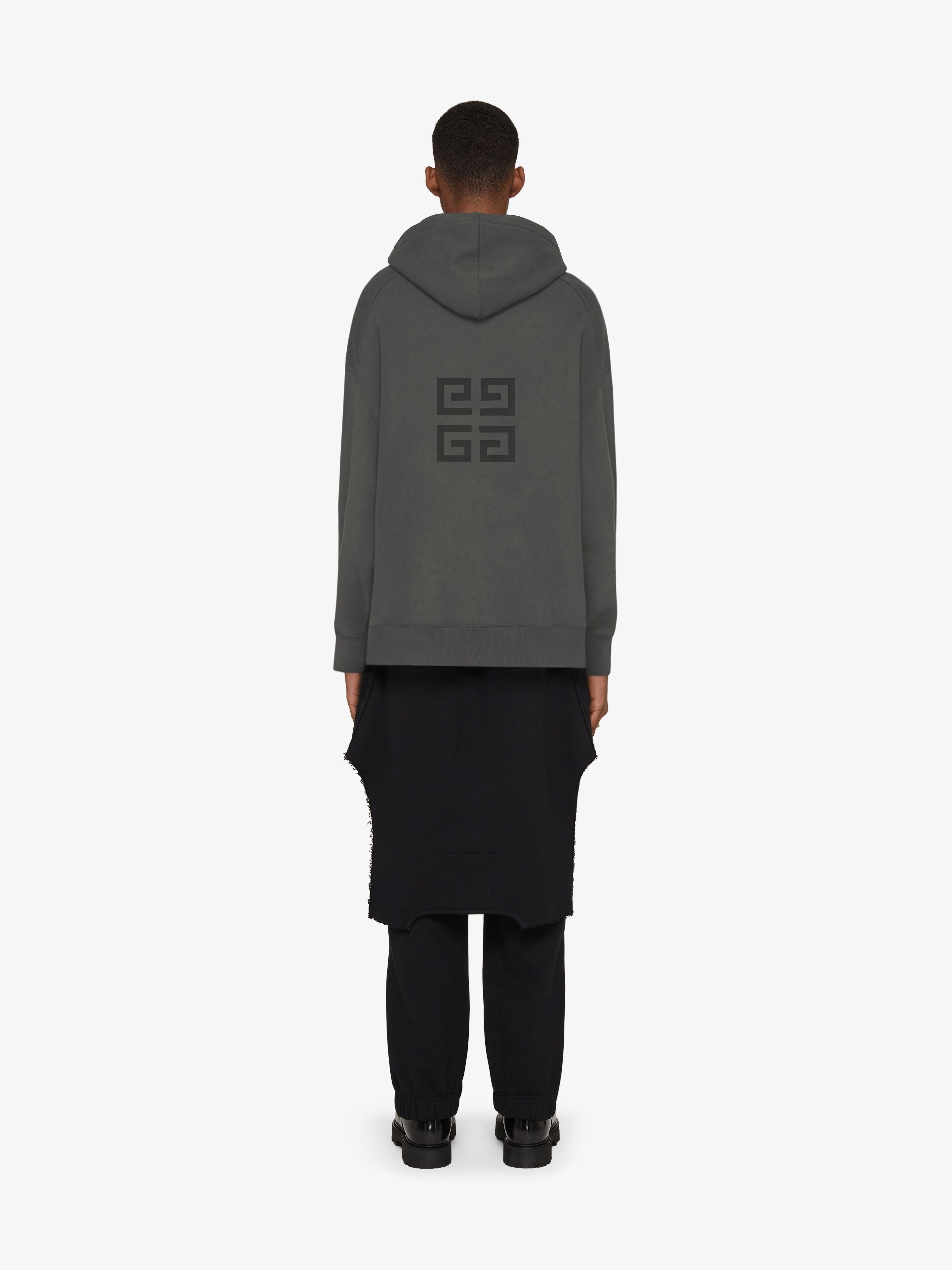 Givenchy GIVENCHY 4G SLIM FIT HOODIE IN FLEECE | REVERSIBLE