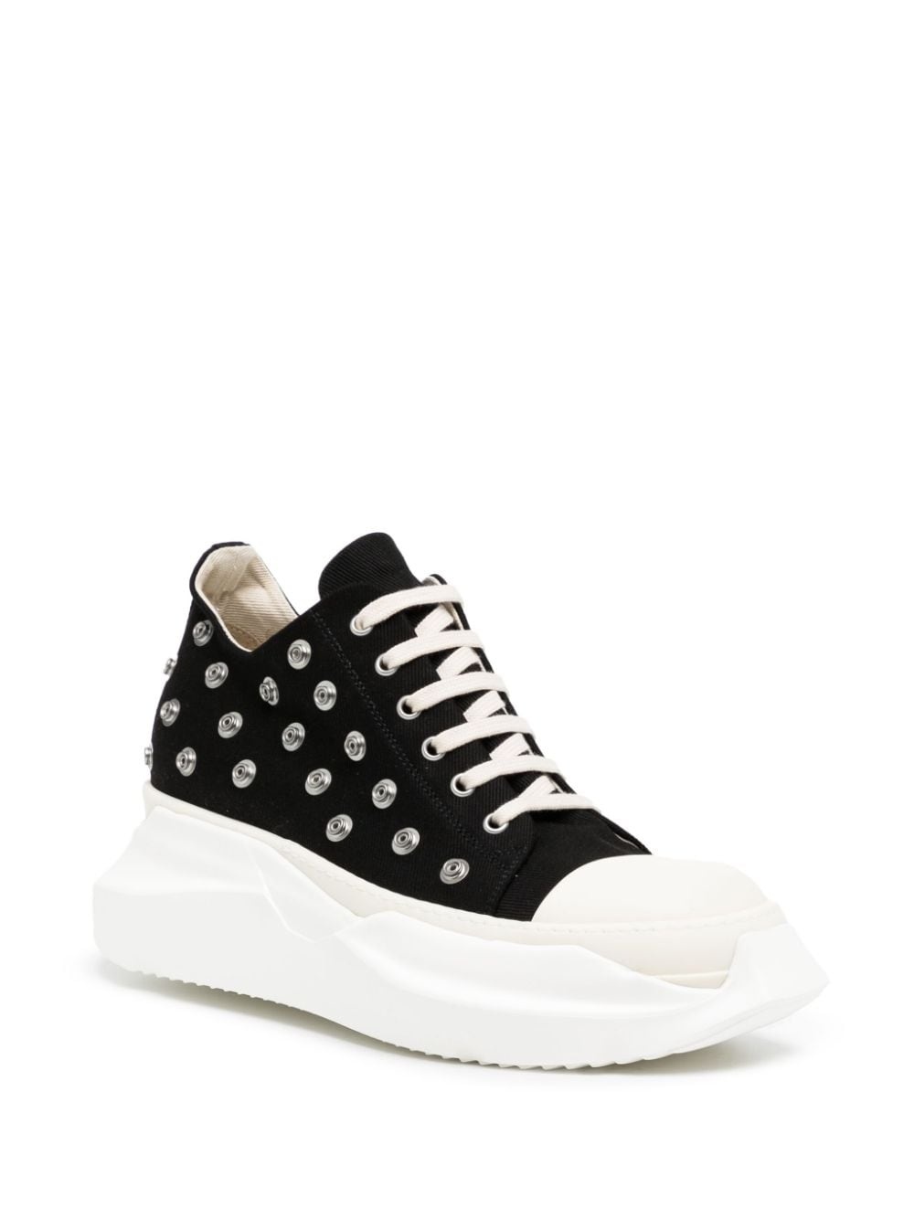 eyelet-detailing contrasting-toecap sneakers - 2