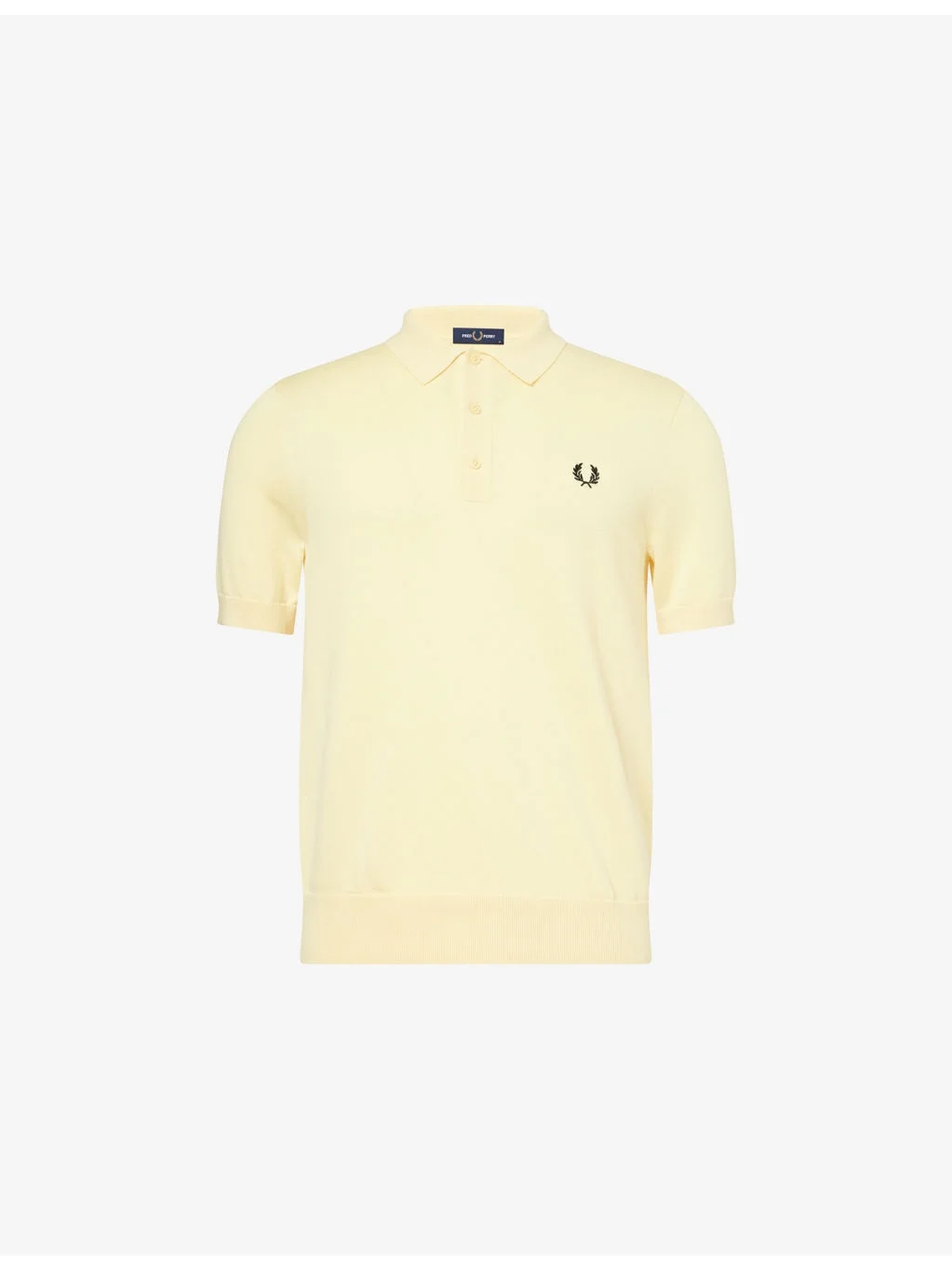 Brand-Embroidery Short-Sleeves Cotton-Knit Polo Shirt - 1