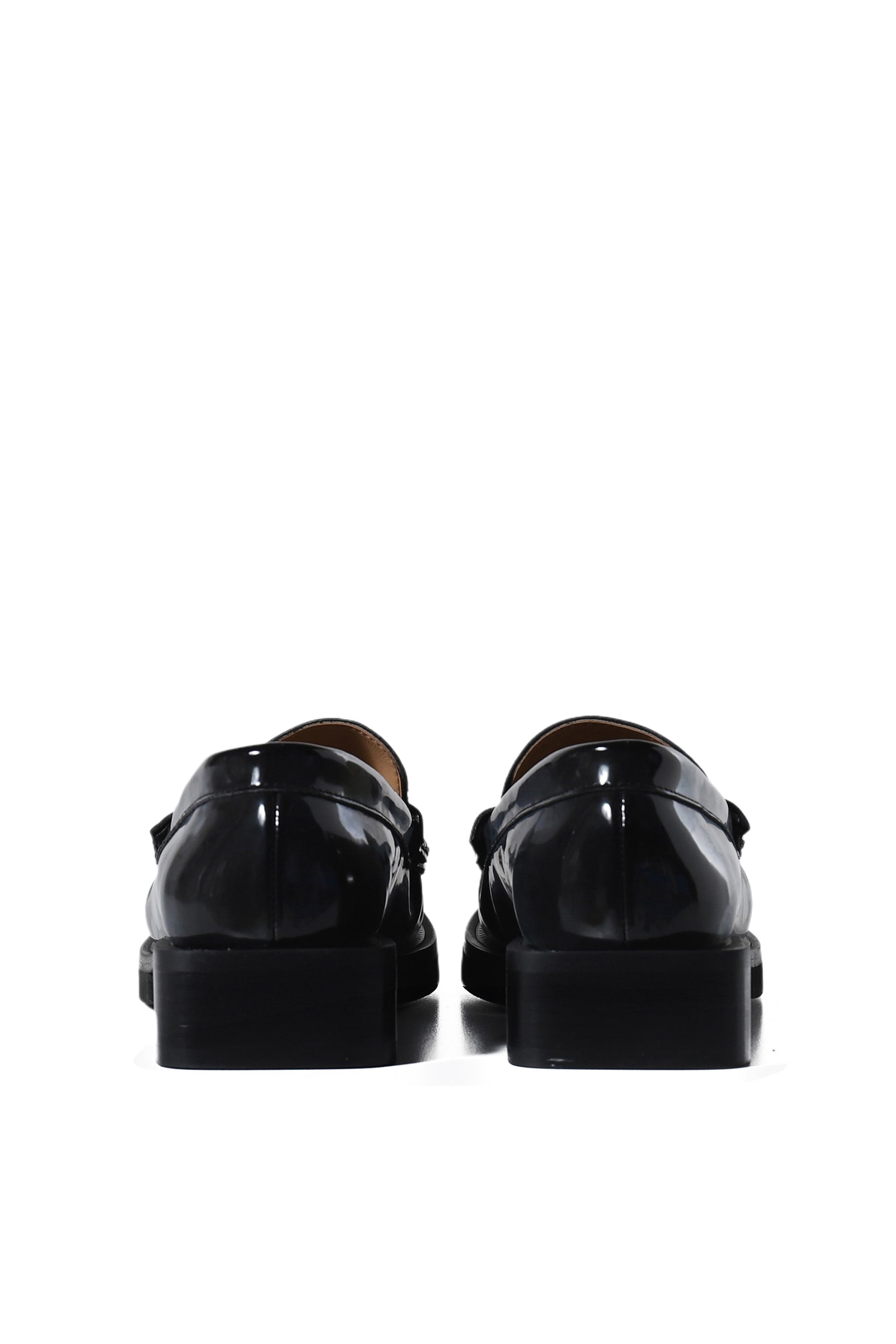 BUTTERFLY LOGO MOCCASIN PATENT / BLK - 4