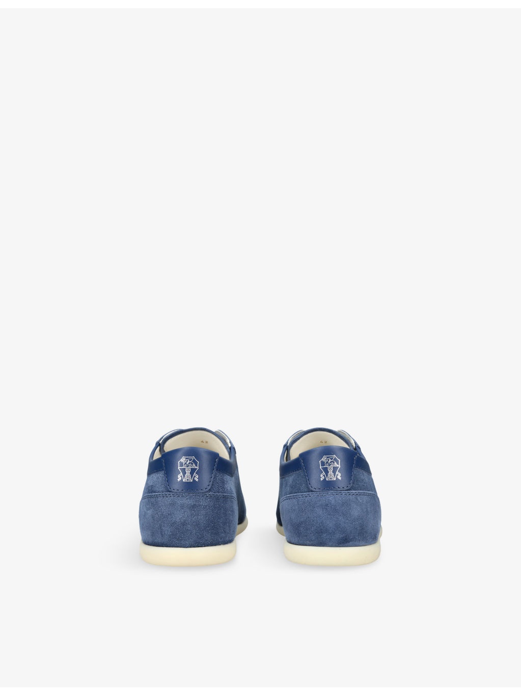 Branded Suede Low-Top Trainers - 4