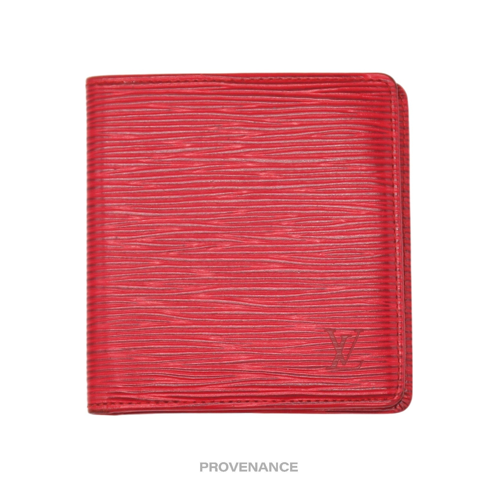 Louis Vuitton 6CC Bifold Wallet - Red Epi Leather - 2