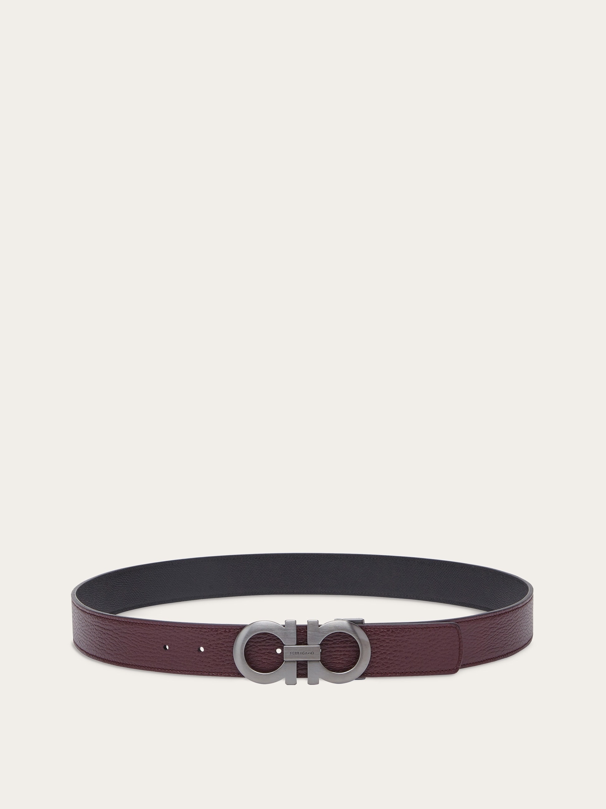 Reversible and adjustable Gancini belt - 3