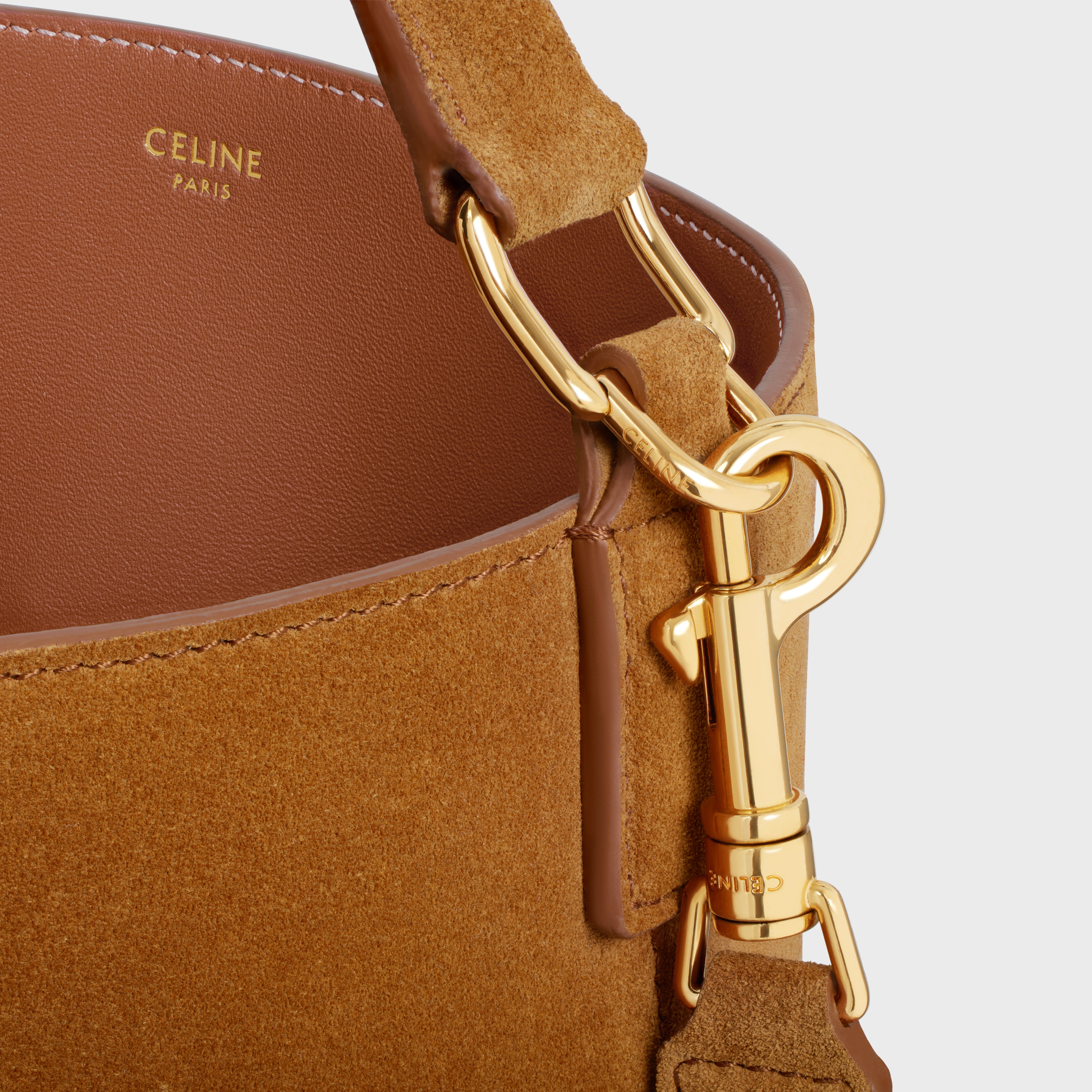 MEDIUM LOUISE BAG in SUEDE CALFSKIN - 4