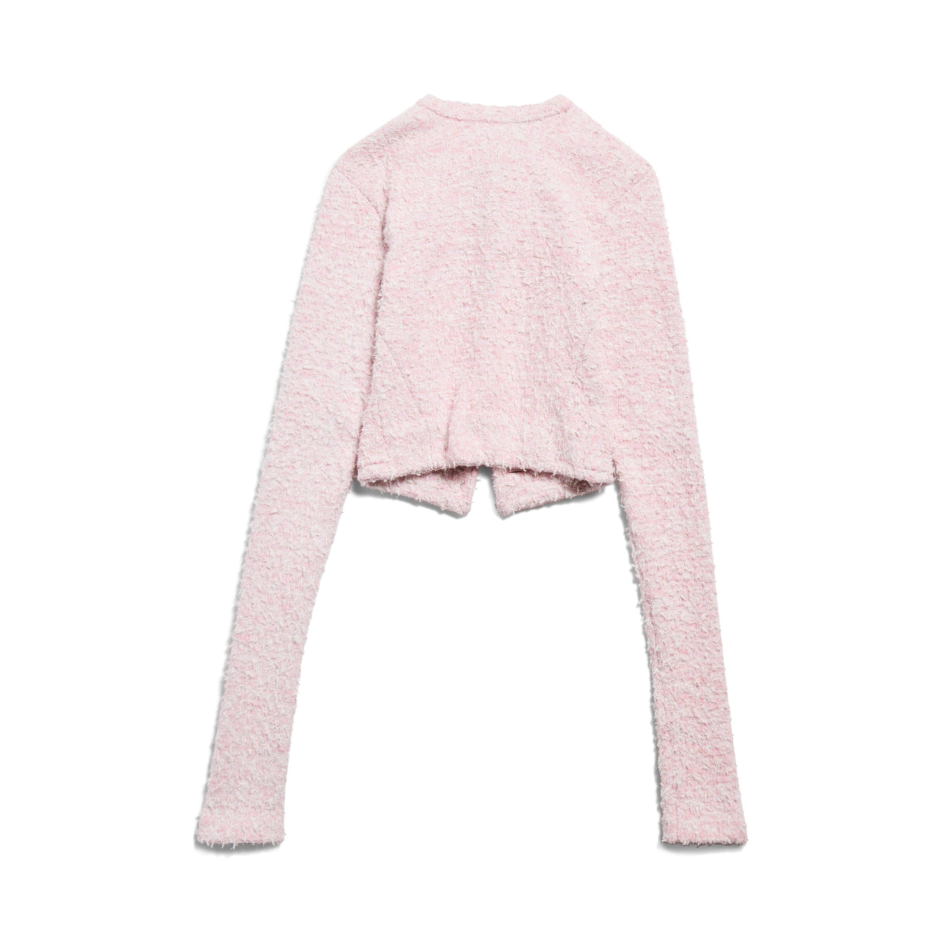 (WMNS) Balenciaga Cropped Cardigan 'Pink' 793604T33285000 - 2