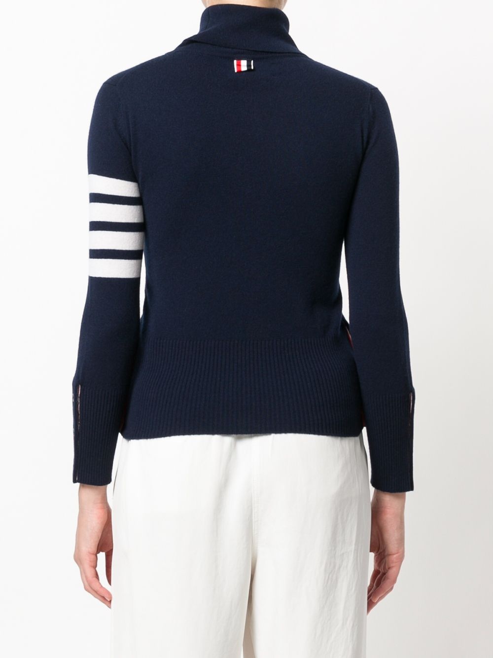 striped turtleneck sweater - 4