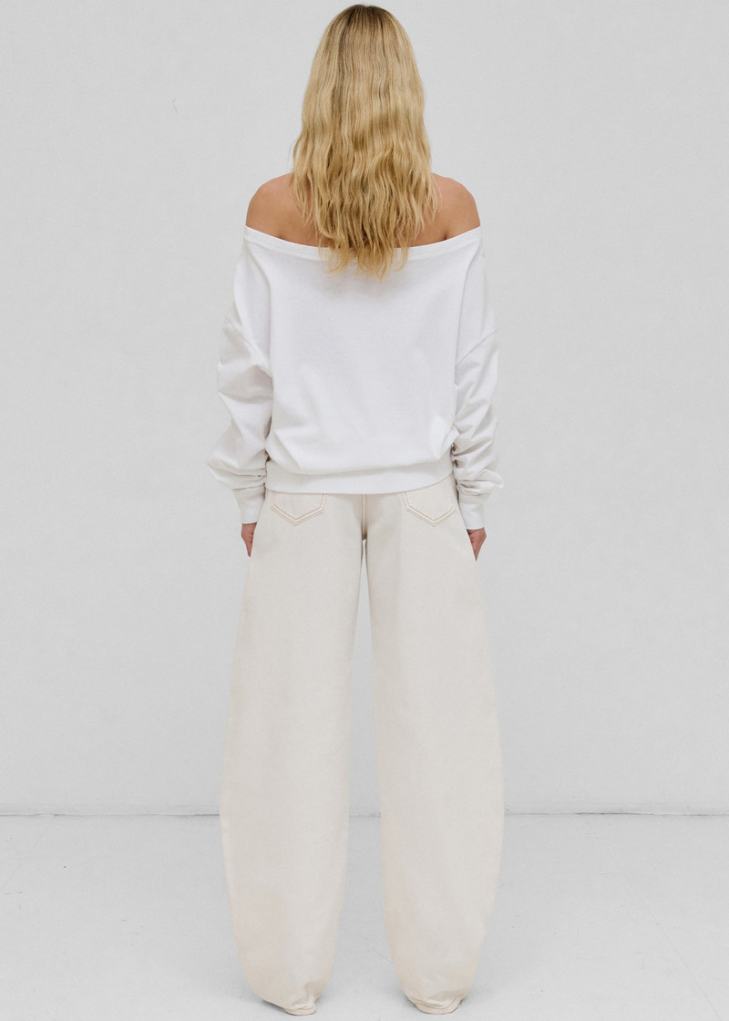 Darkpark Erin Necklace Off-Shoulder Top - White 4