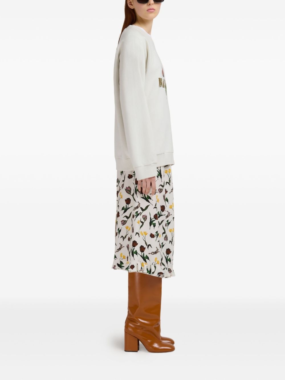 floral-print sweatshirt - 2