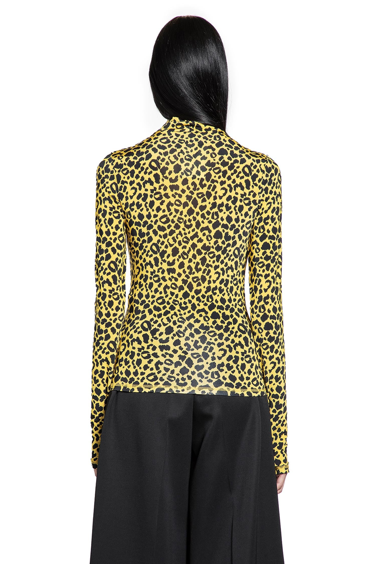 Leopard Print Second Skin Turtleneck - 3