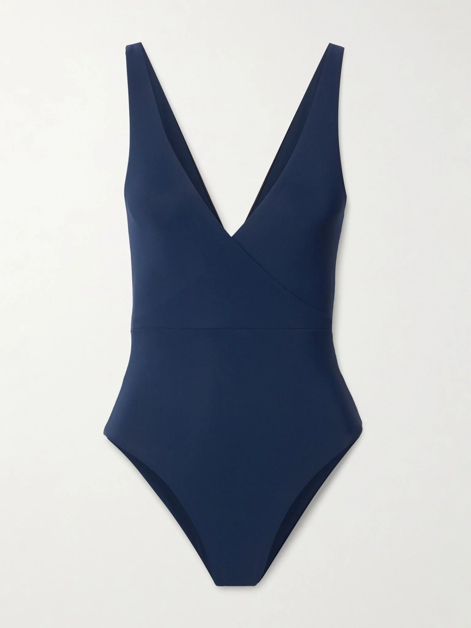 Trentaquattro wrap-effect swimsuit Navy - 1