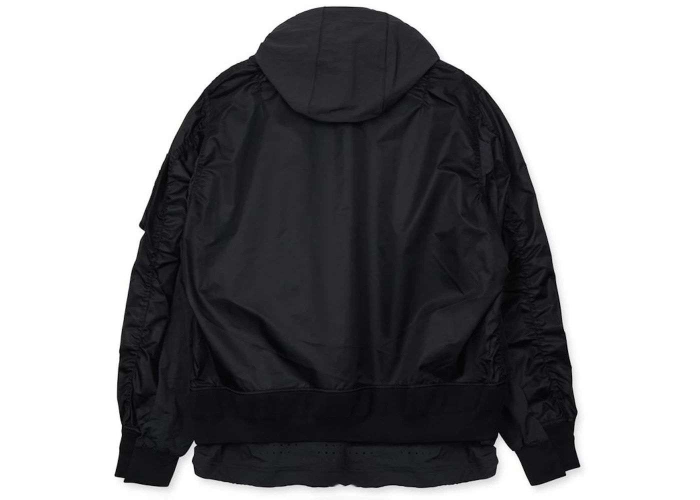 Nike x Sacai Layered Bomber Jacket Black (Womens) - 2