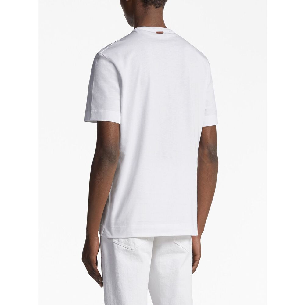 Zegna White T-Shirts & Vests - T-Shirts Men - 3