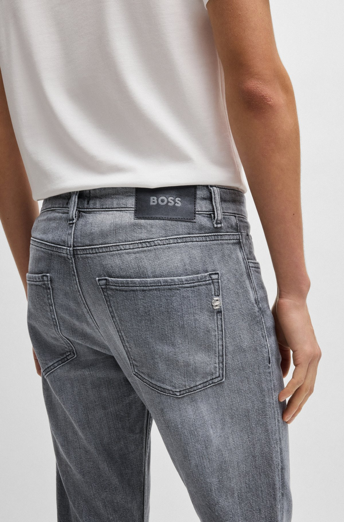 DELAWARE SLIM-FIT JEANS IN TINTED STRETCH DENIM - 5