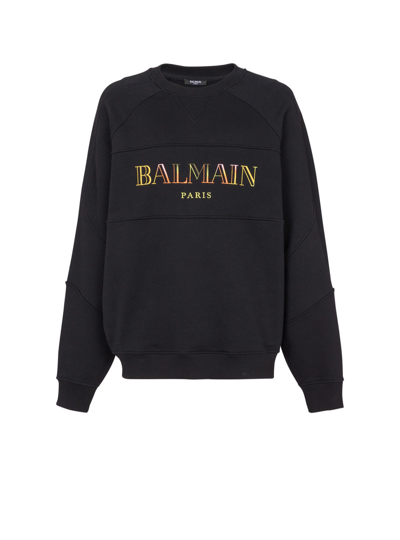 Vintage Balmain embroidered oversized sweatshirt - 1