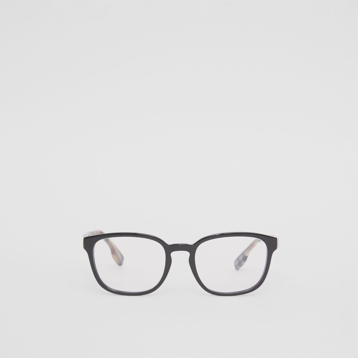 Vintage Check Bio-acetate Square Optical Frames - 1