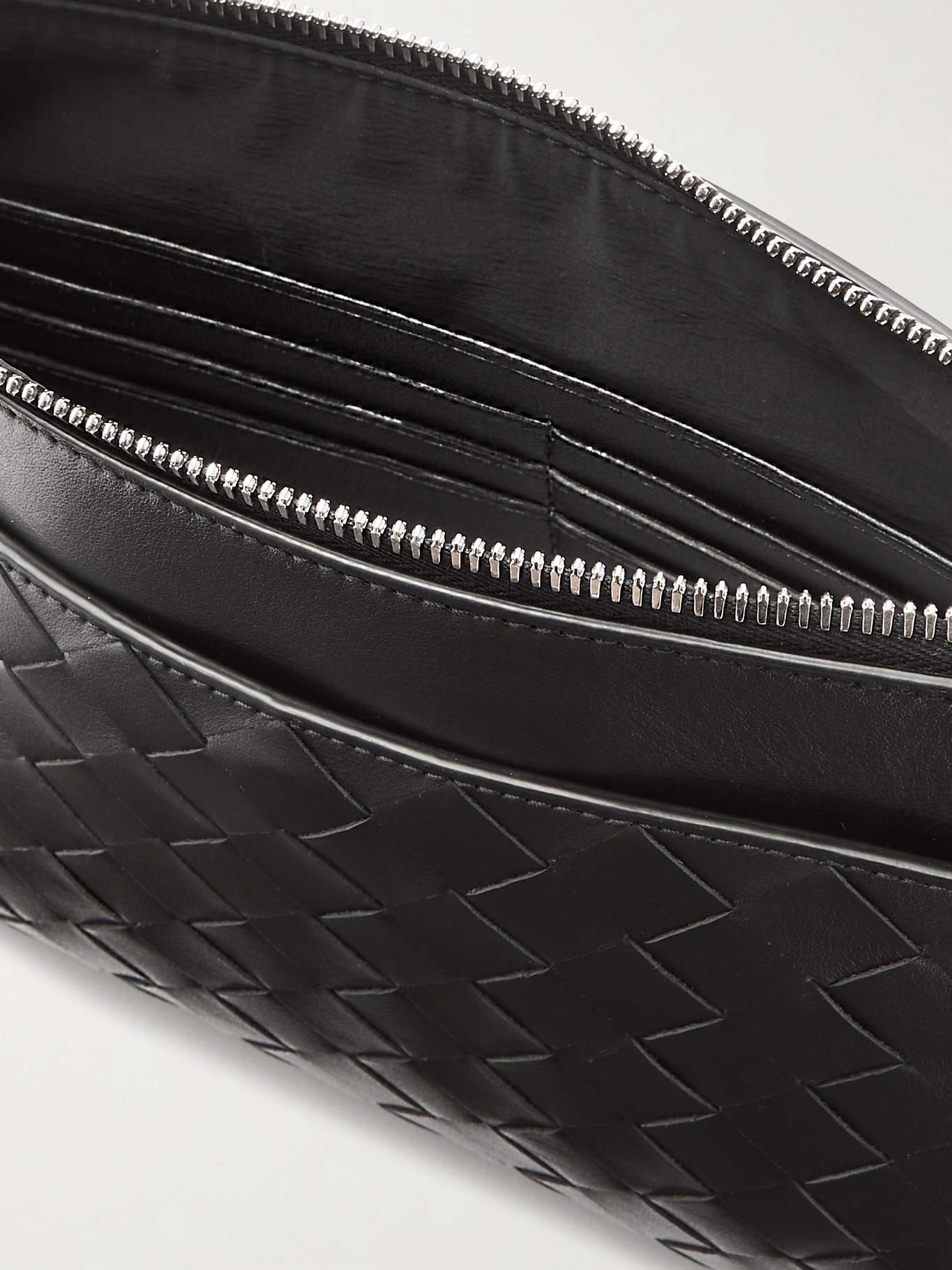 Prism intrecciato leather pouch - 5