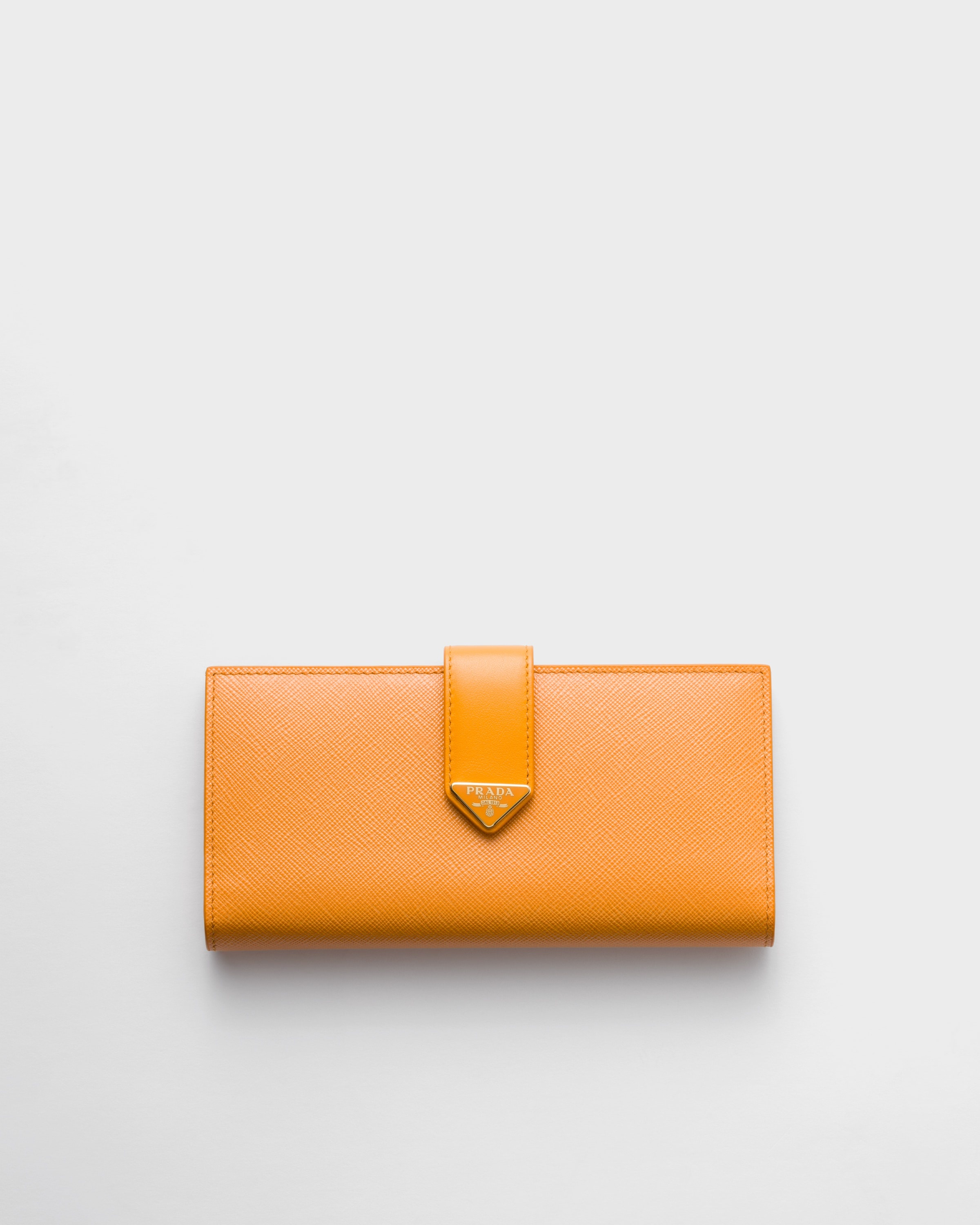 Large Saffiano and smooth leather wallet - 1