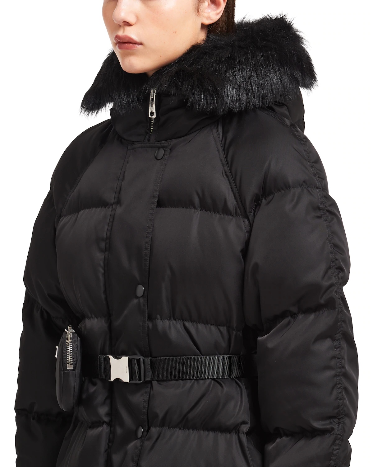 Re-Nylon gabardine puffer coat - 5