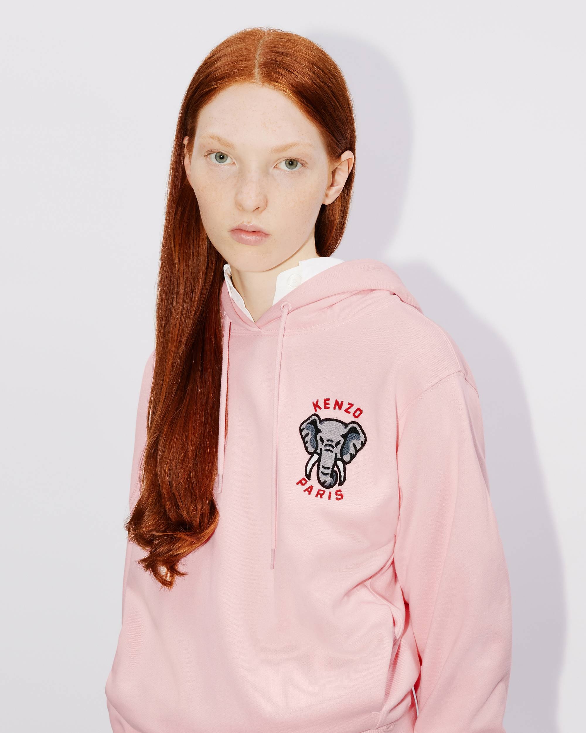 Hooded 'KENZO Elephant Crest' embroidered sweatshirt - 6