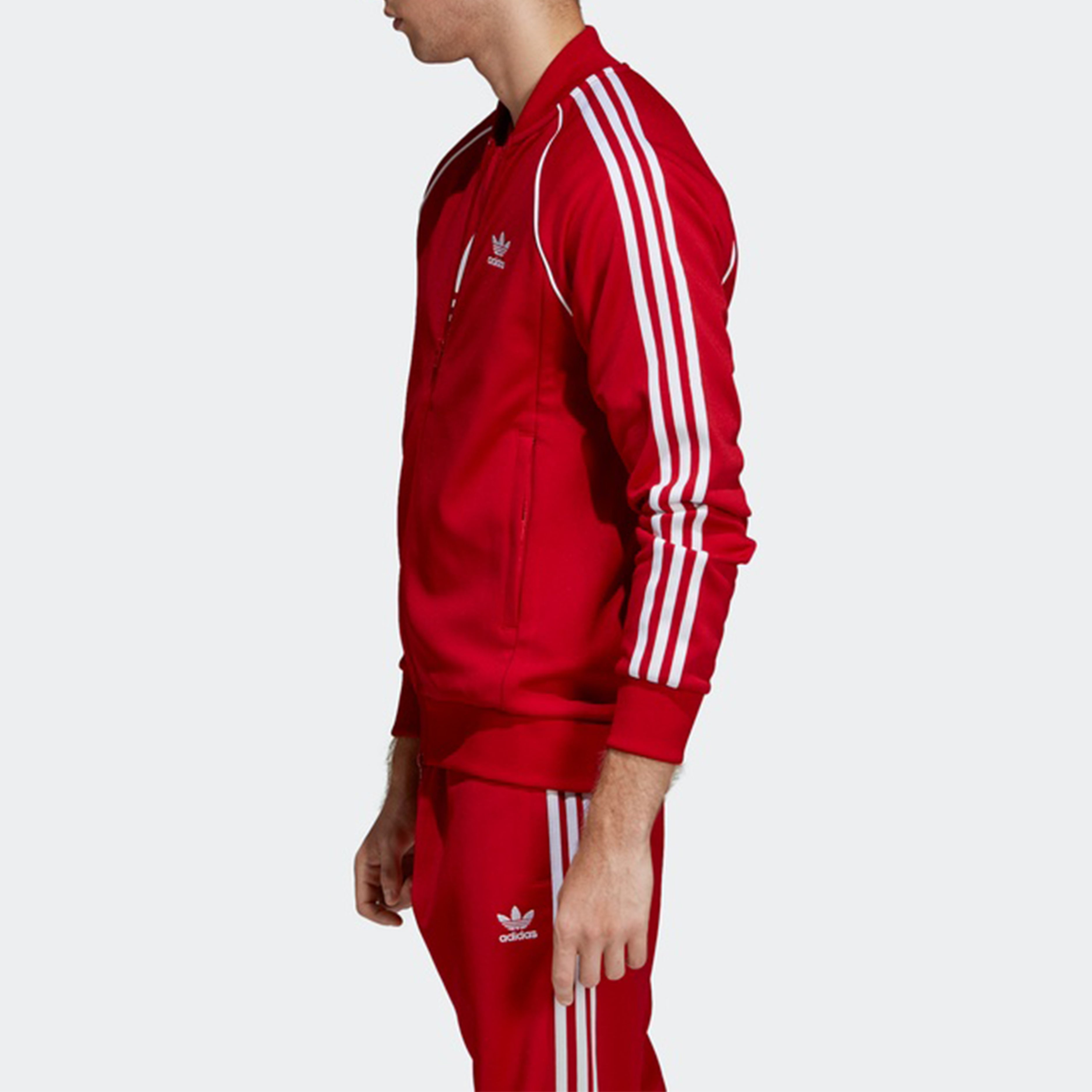 Men's adidas originals Zipper Sports Red Jacket DV1514 - 2